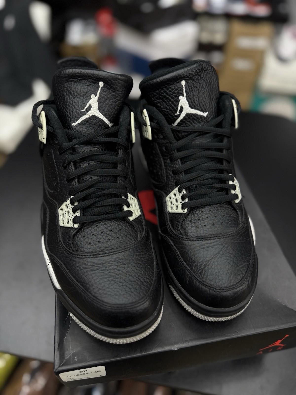 Nike Nike Air Jordan 4 Retro LS Oreo Black Tech Grey Size 8 Size US 8 / EU 41 - 5 Thumbnail