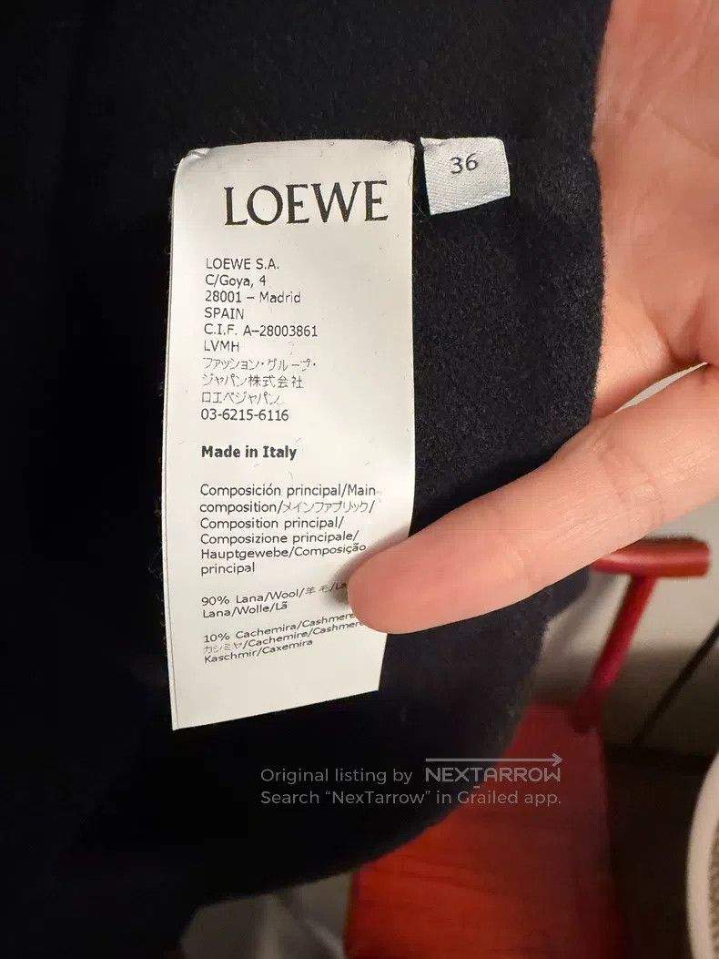 Loewe Loewe Coat, wool Size XS / US 0-2 / IT 36-38 - 4 Thumbnail