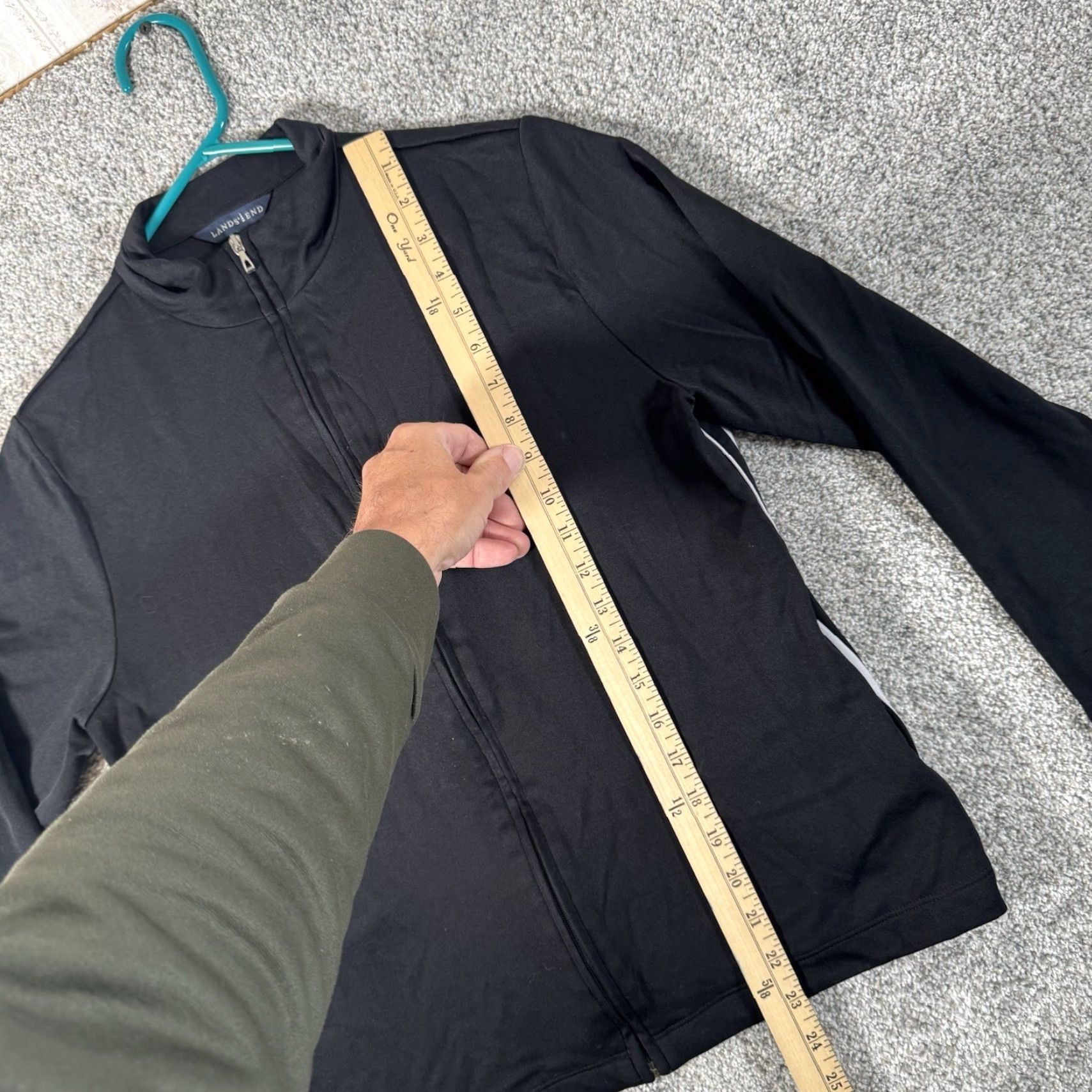 Lands' End Lands' End Full Zip Jacket M Black Women Lightweight Zipper Pockets Athleisure Track Casual Outdoor Size M / US 6-8 / IT 42-44 - 2 Thumbnail