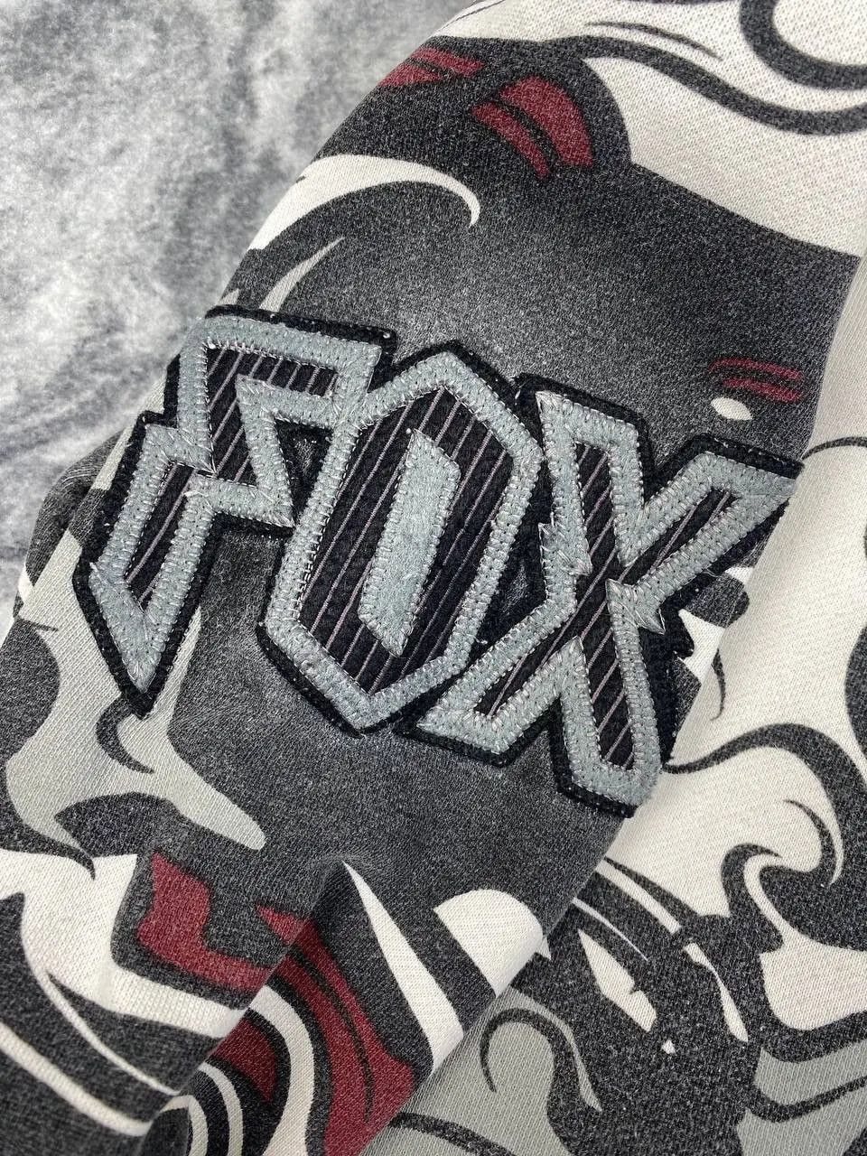 Fox Racing Vintage Y2K Fox Racing All Over Print AOP Full Zip Hoodie Size US L / EU 52-54 / 3 - 3 Thumbnail