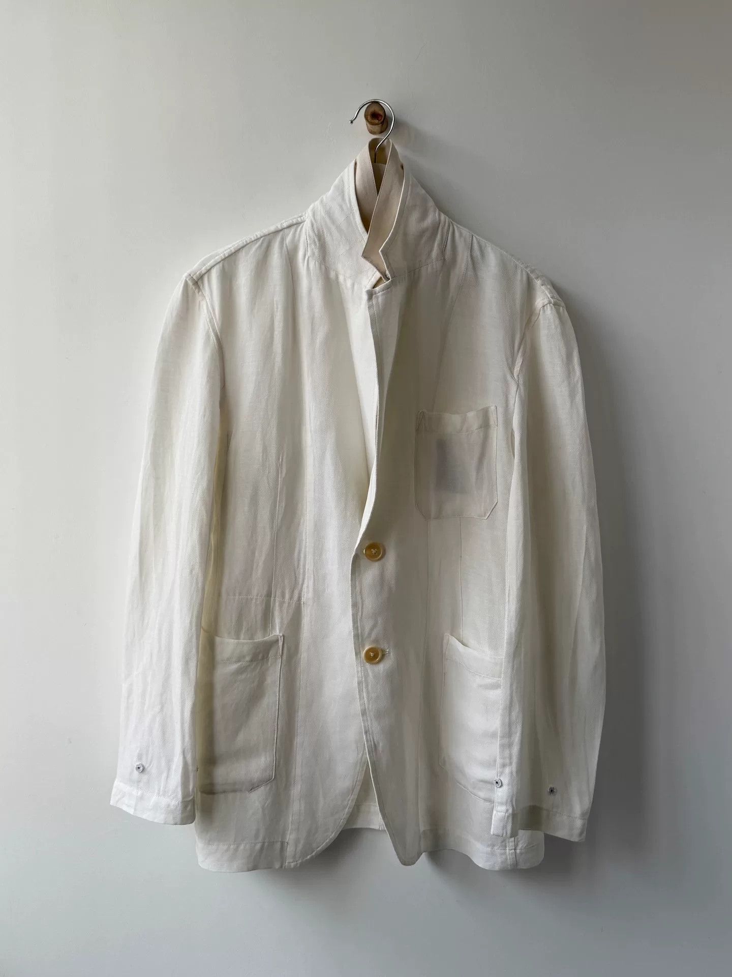 Y's Yohji Yamamoto Y's Linen Summer Jacket Size US M / EU 48-50 / 2 - 1 Thumbnail