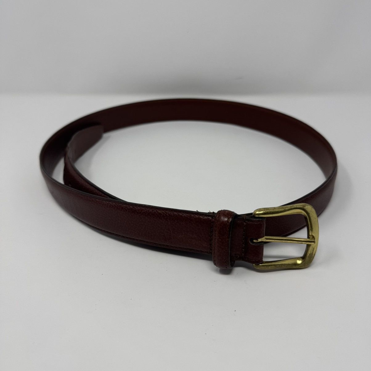 Coach Coach 5952 Sienna Brown Leather Brass Buckle Belt Men's 40 Size 40 - 1 Thumbnail