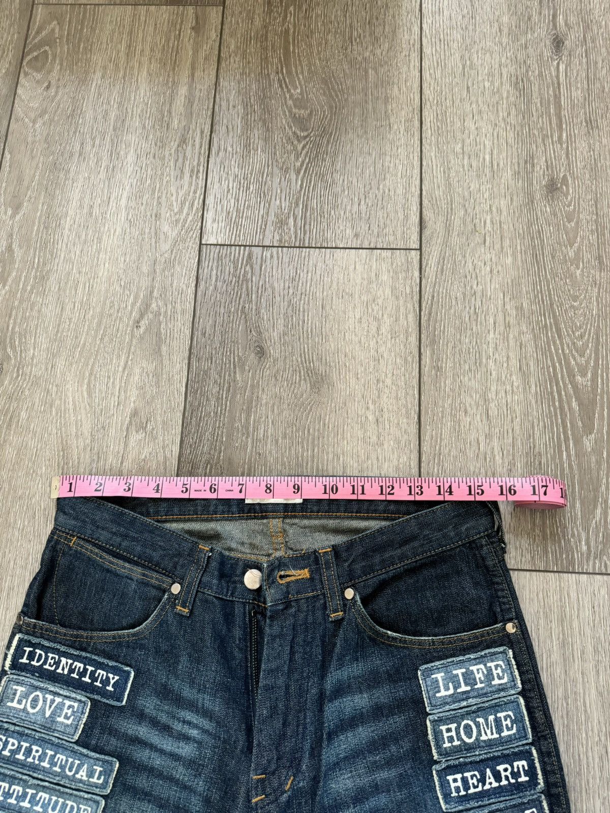 Japanese Brand × Number (N)ine × Undercover Number (n)ine poem patchwork denim Size US 30 / EU 46 - 6 Thumbnail