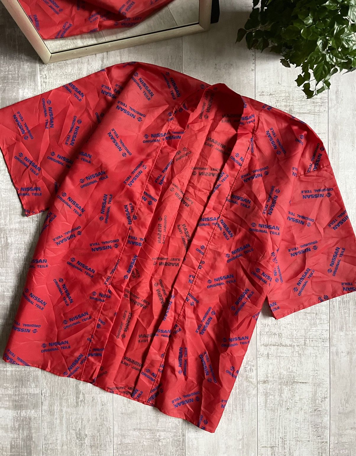 Japanese Brand × Vintage 90’s Nissan Vintage Racing Raincoat Japan Style Monogram Size US XXL / EU 58 / 5 - 2 Thumbnail