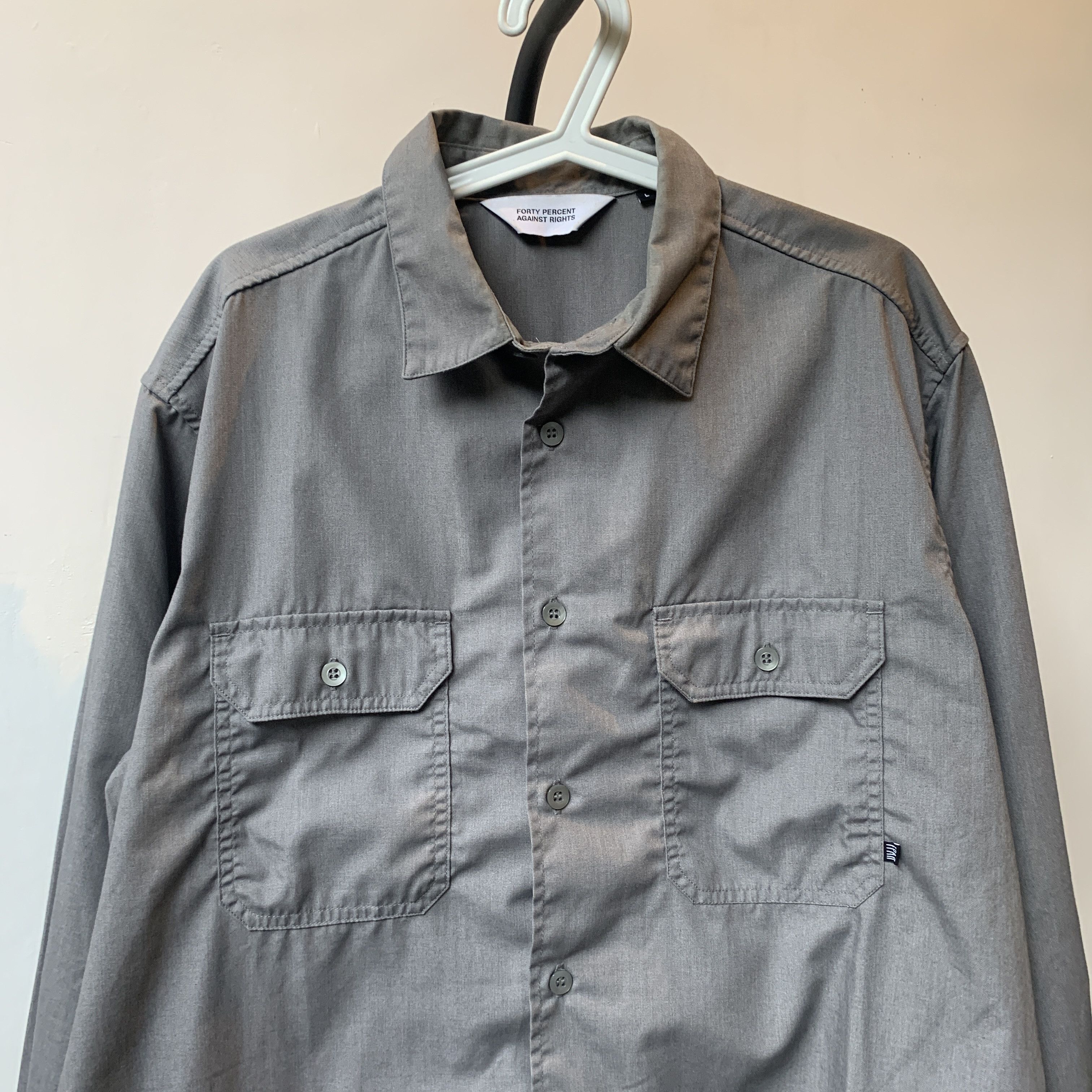 FPAR Fourty percents against rights circa 1992 ls work shirt Size US L / EU 52-54 / 3 - 2 Thumbnail