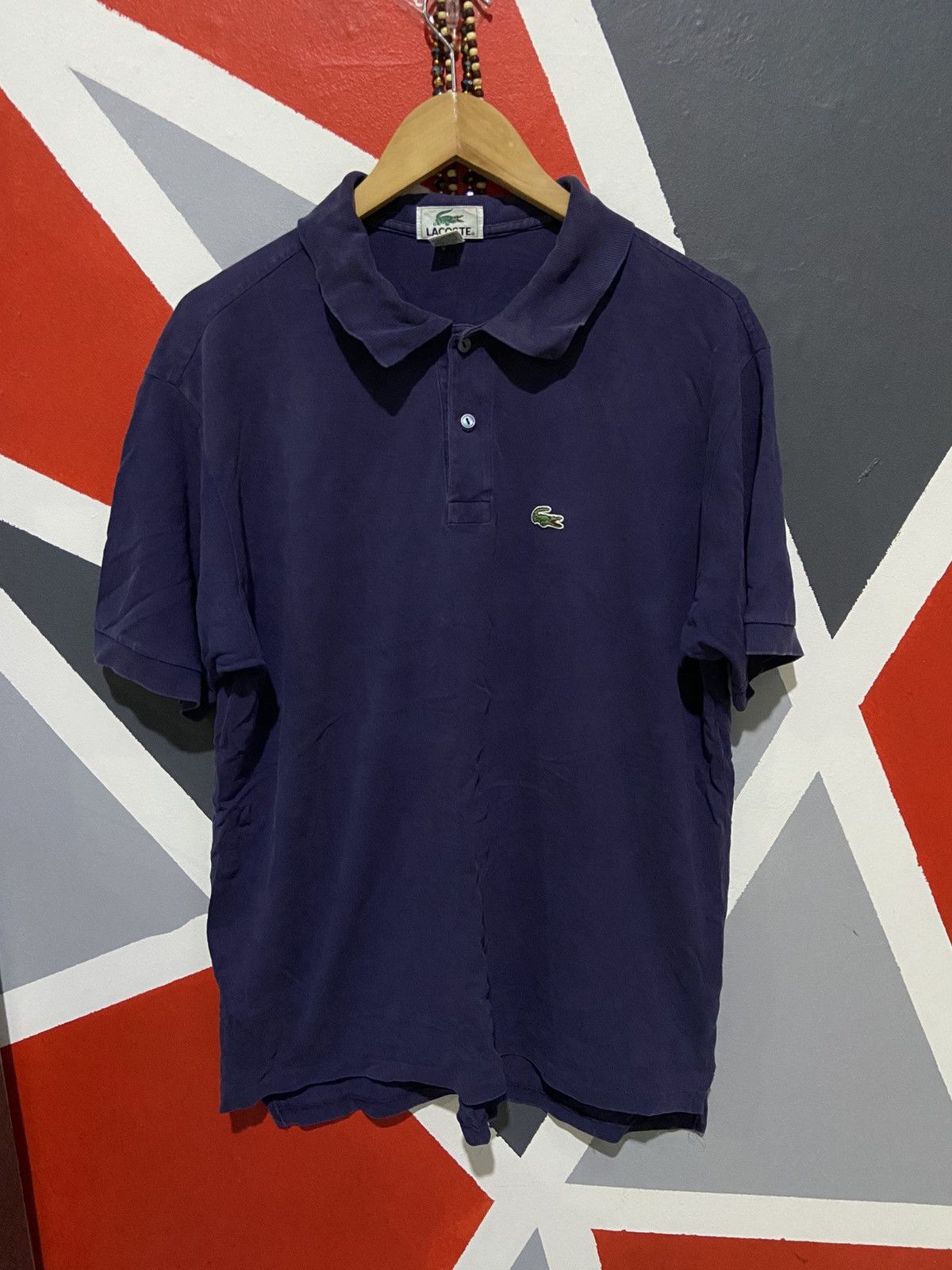 Lacoste Vintage Lacoste Polo Tee Made In USA Size US L / EU 52-54 / 3 - 1 Thumbnail