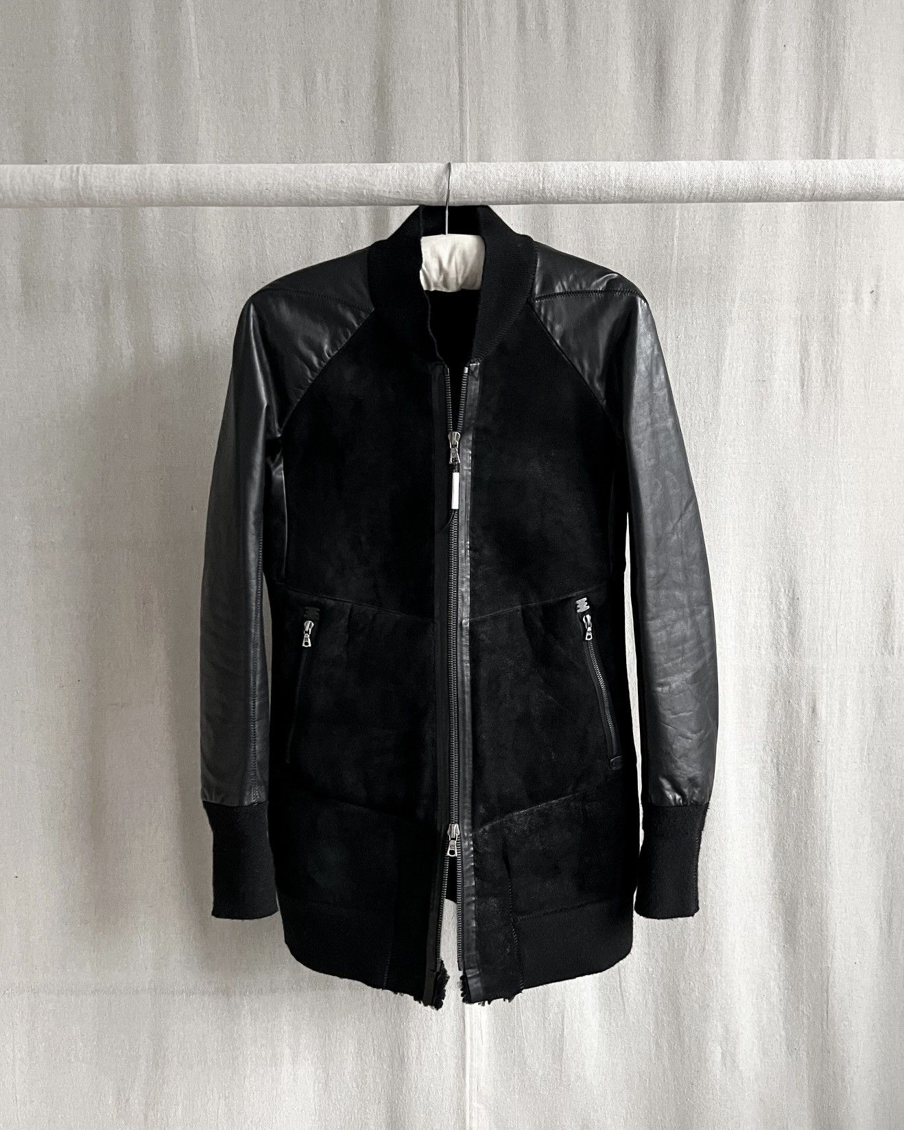 Isaac Sellam Experience Isaac Sellam Longline Scar Stitch Shearling Bomber Size S / US 4 / IT 40 - 2 Thumbnail