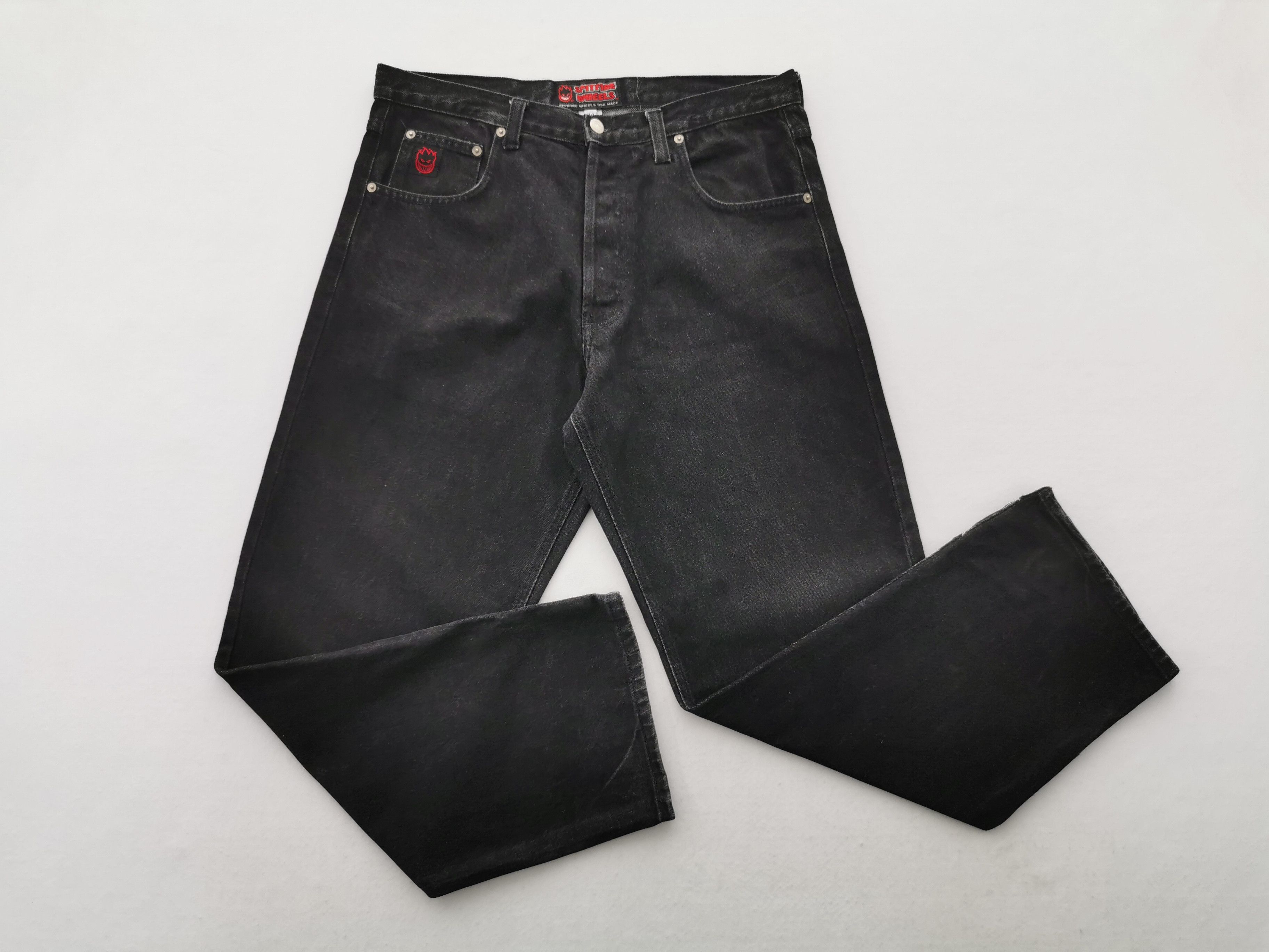 Spitfire Vintage 90's Spitfire Wheels Skate Denim Made In USA Size 34 Size US 34 / EU 50 - 3 Thumbnail