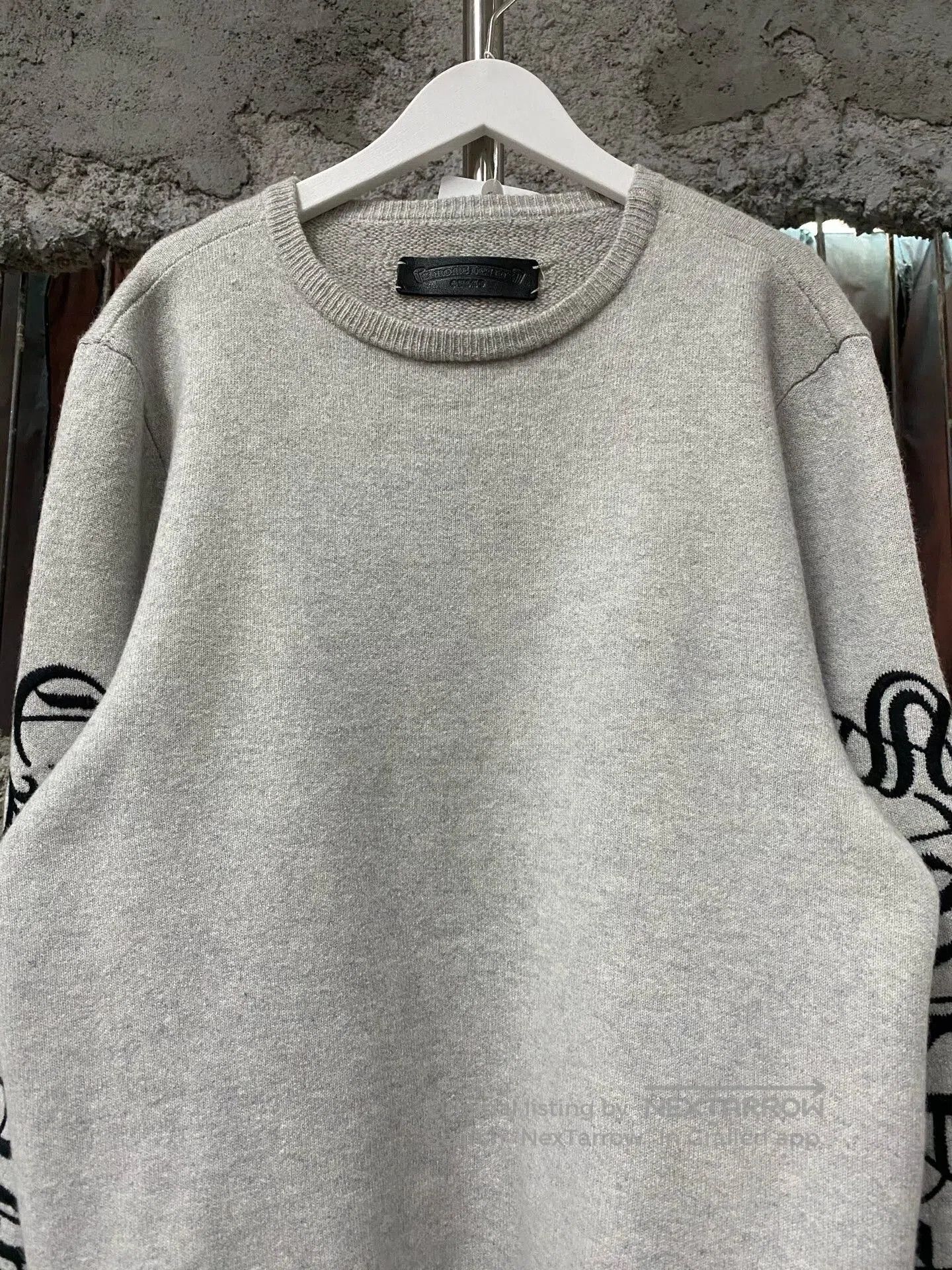 Chrome Hearts chrome hearts gray cashmere embroidered sweater. Size US M / EU 48-50 / 2 - 3 Thumbnail