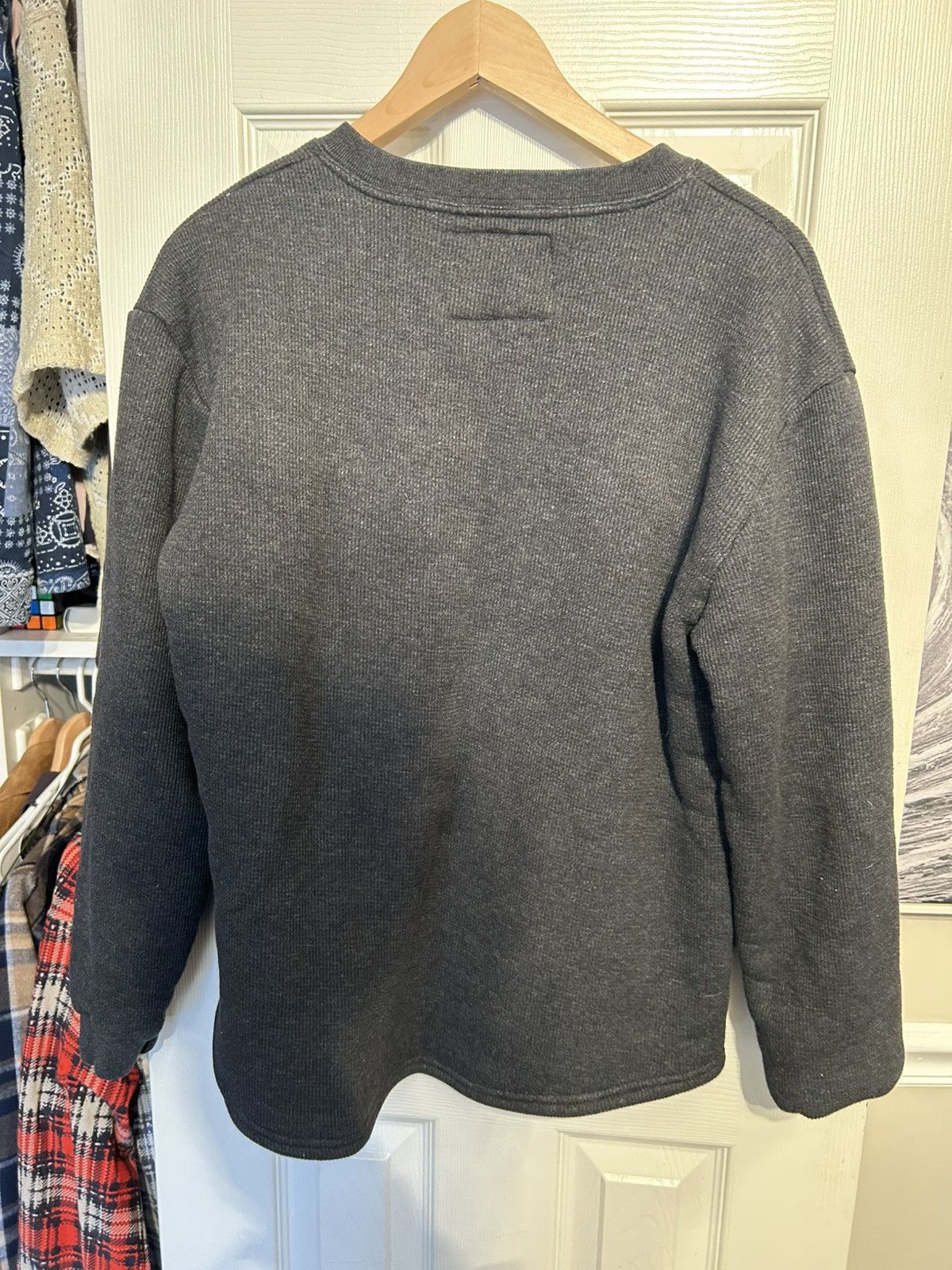 Vintage Fuzzy Henley T-Shirt Size M Size US M / EU 48-50 / 2 - 2 Thumbnail