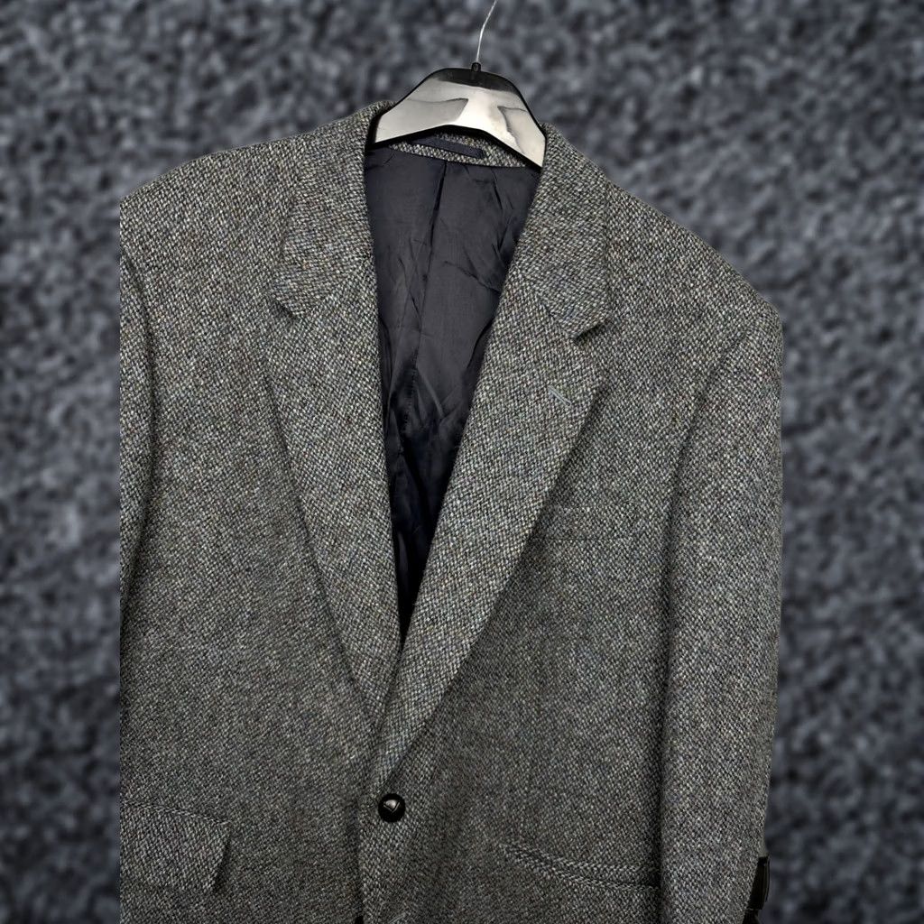 Harris Tweed Harris Tweed Blazer Mens Wool Two Buttons Size 46 Multicolor Jacket Size 46R - 1 Thumbnail