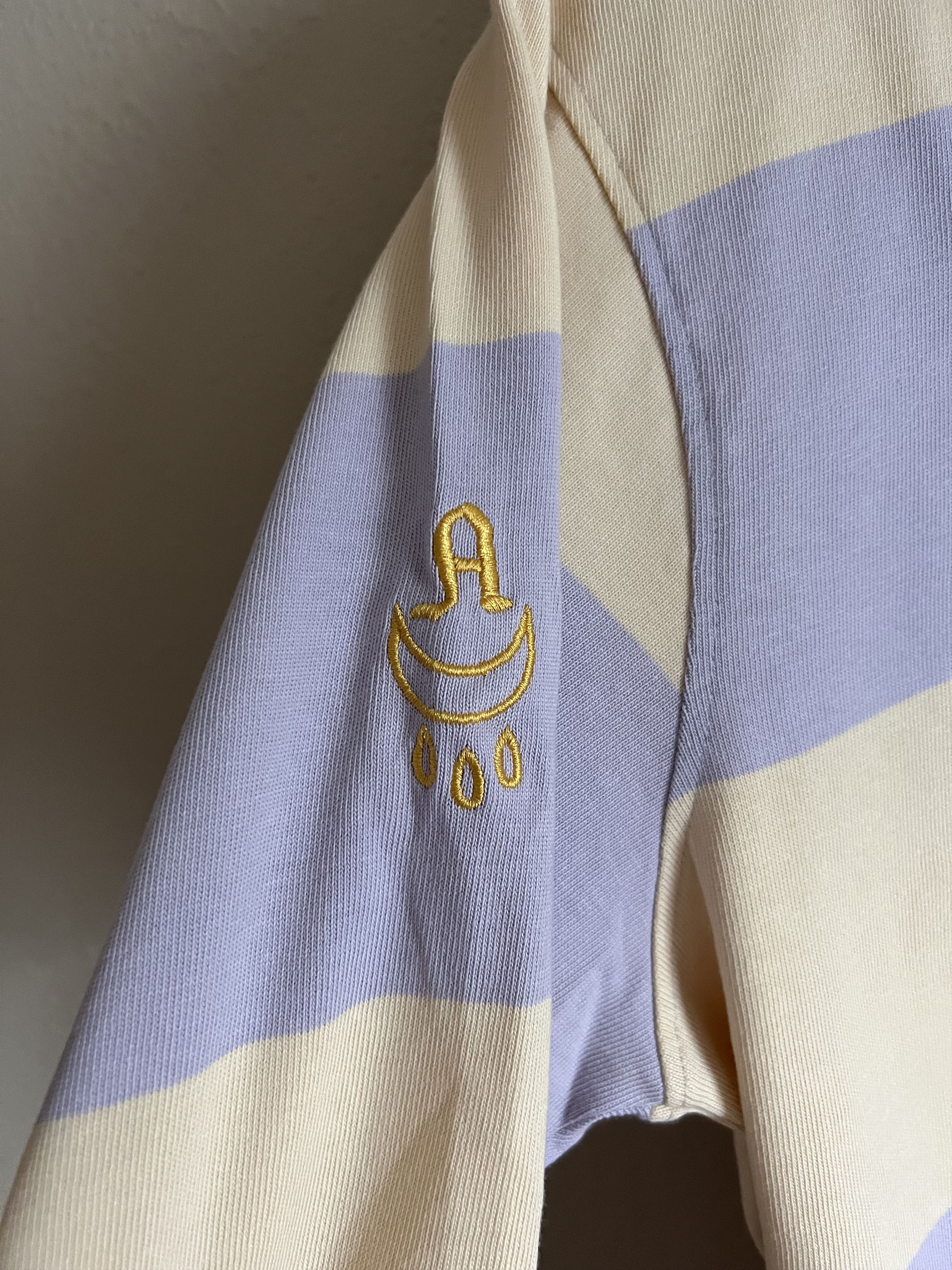 Aries Aries Umbro Screenprinted Long Sleeve Polo Rugby in White Size US L / EU 52-54 / 3 - 4 Thumbnail