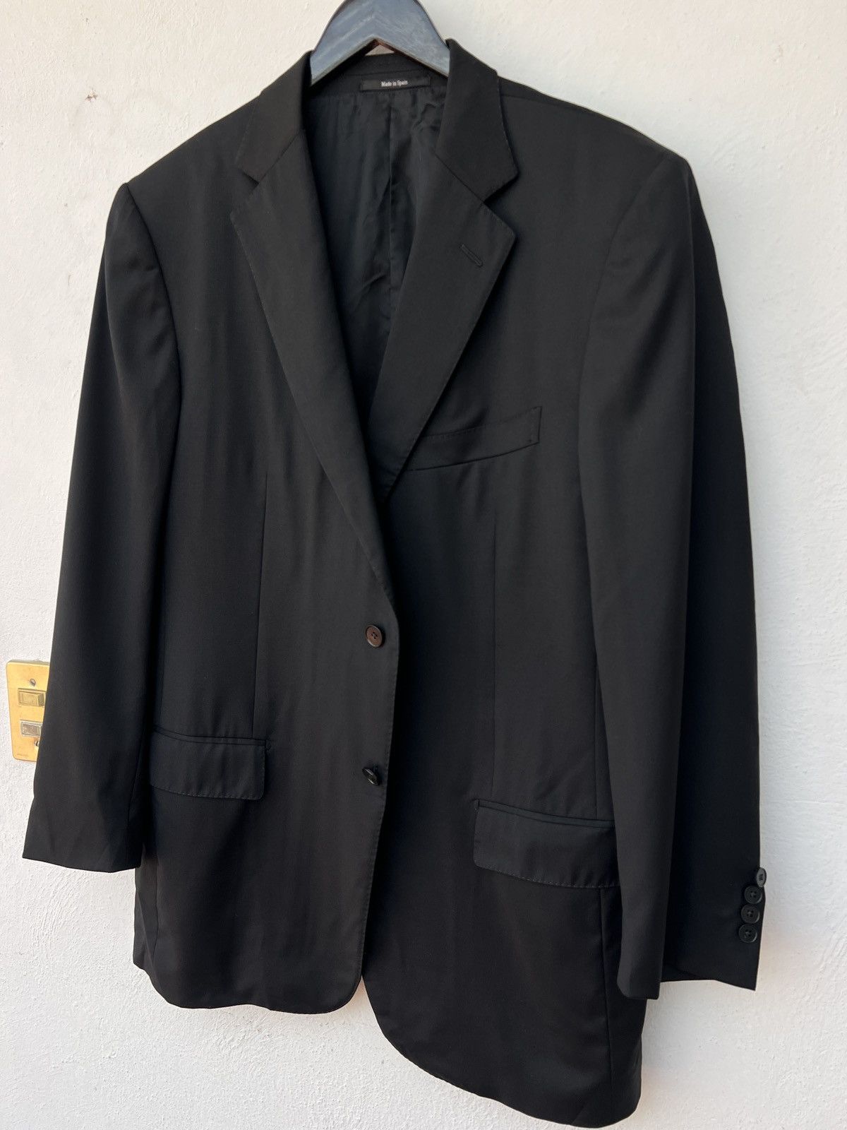 Ermenegildo Zegna Ermenegildo Zegna Tailored Blazer XL Black Wool Size 44R - 2 Thumbnail