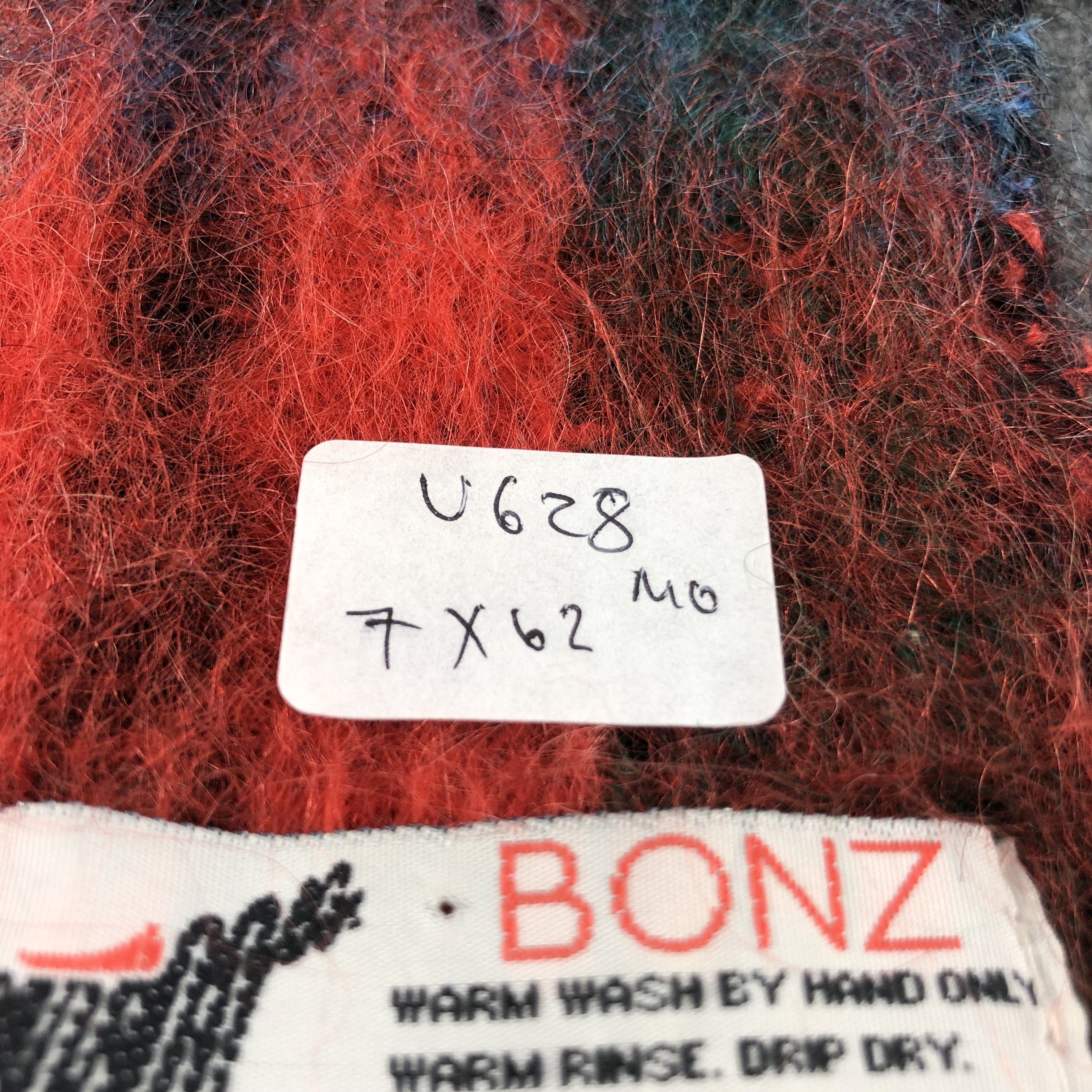 Hypebeast Bonz Nova Check Mohair Scarf Muffler V628 Size ONE SIZE - 5 Thumbnail