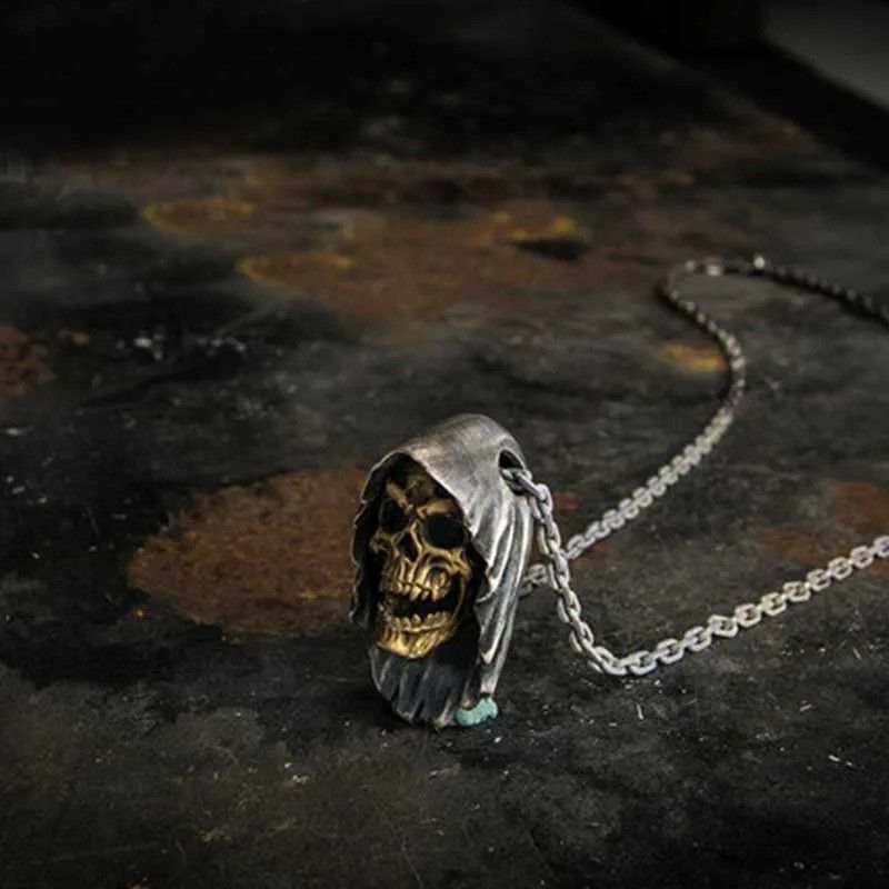 Jewelry Gold Skull Pendant Necklace 2025 Size ONE SIZE - 3 Thumbnail