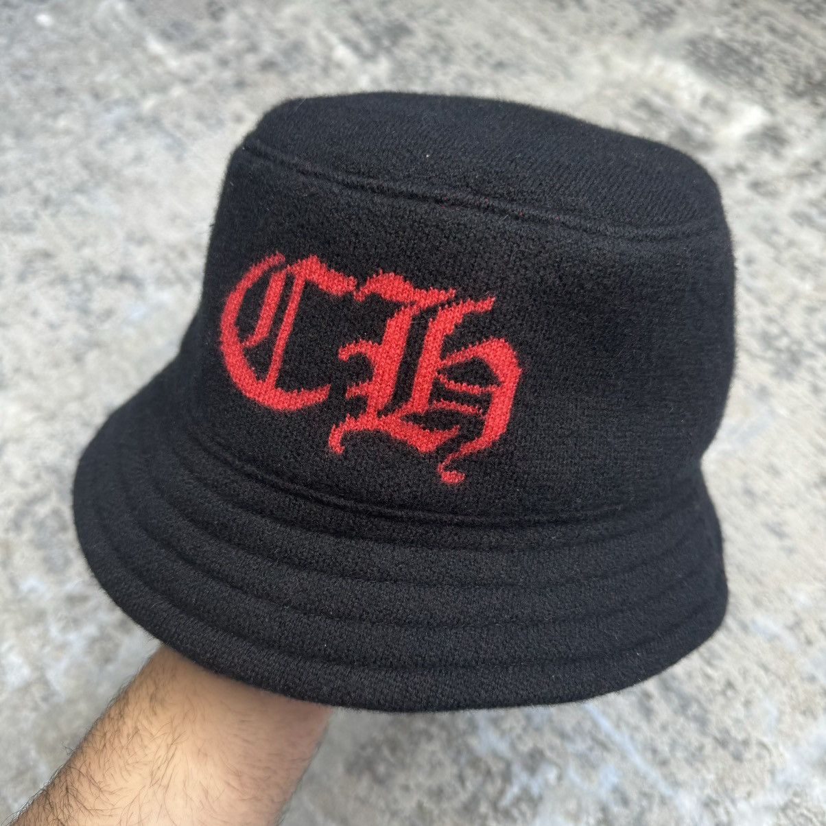 Chrome Hearts Cashemere CH bucket hat ‘navy’ Size 34 - 2 Thumbnail