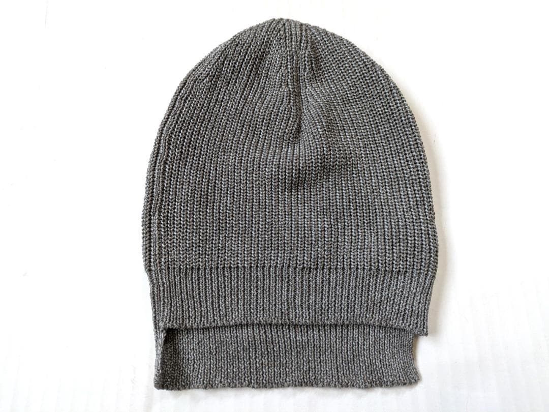 The Viridi-anne 7G-Paper Mix Knit Beanie Hat - Grey Size ONE SIZE - 2 Thumbnail