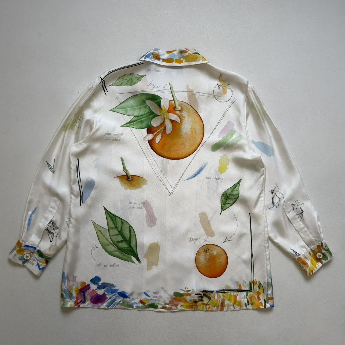 Casablanca Watercolour ‘Work In Progress’ Silk Shirt Size US M / EU 48-50 / 2 - 13 Thumbnail