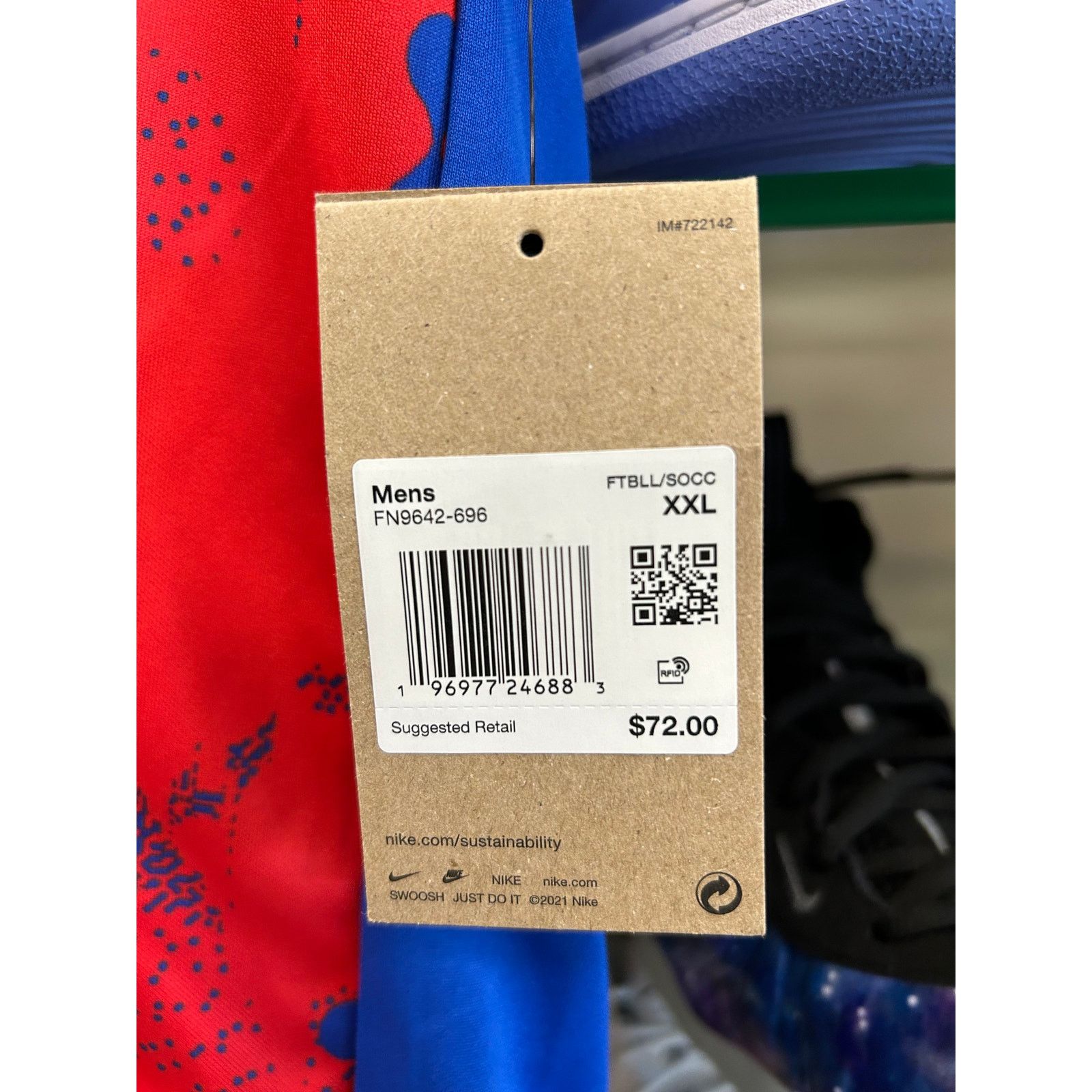 Nike × Vintage Nike Atlético Madrid 2024-25 Pre-Match soccer MLB Shirt XXL Size US XXL / EU 58 / 5 - 6 Thumbnail