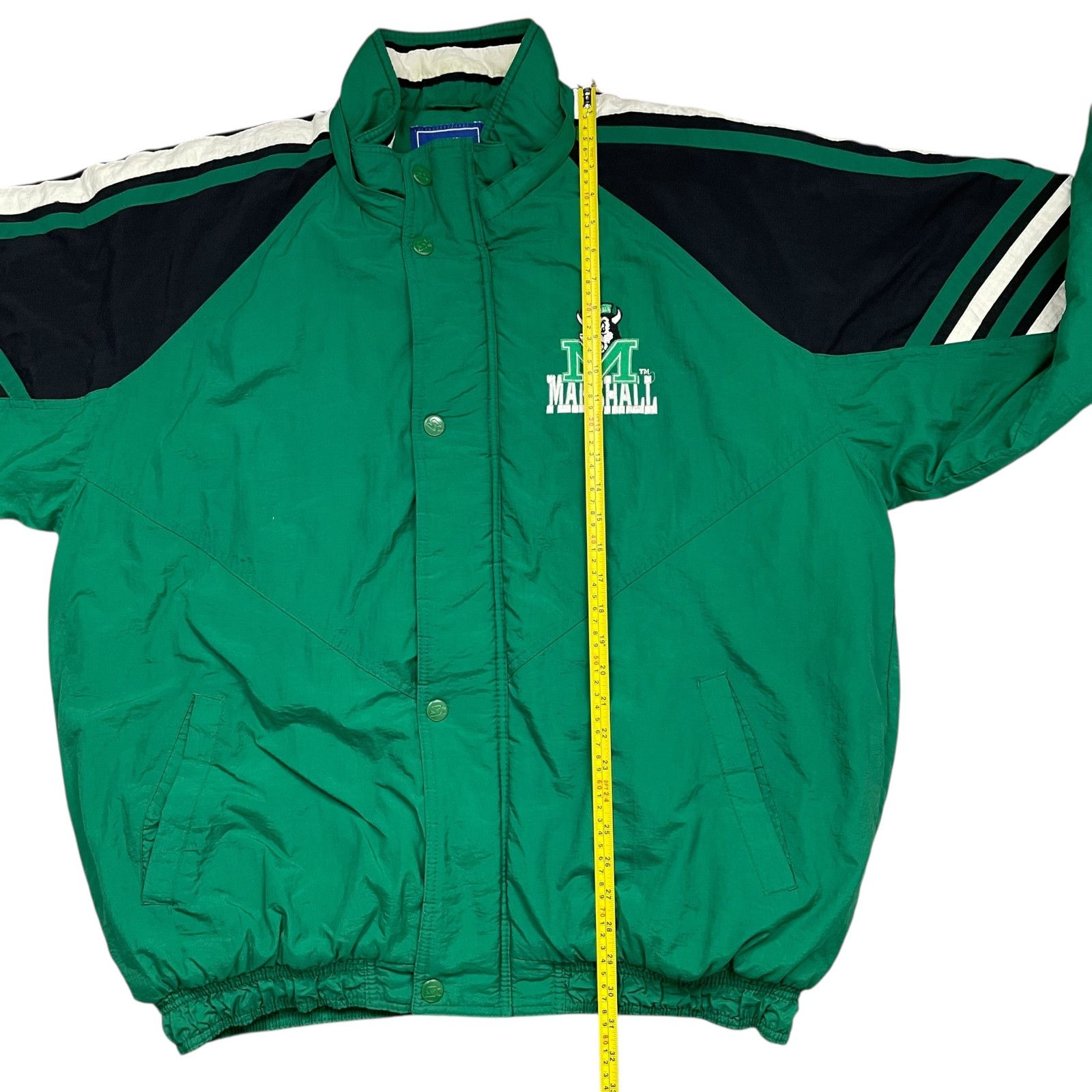 NCAA VTG 90s MARSHALL THUNDERING HERD STARTER PUFFER JACKET Sz XL Size US XL / EU 56 / 4 - 10 Thumbnail
