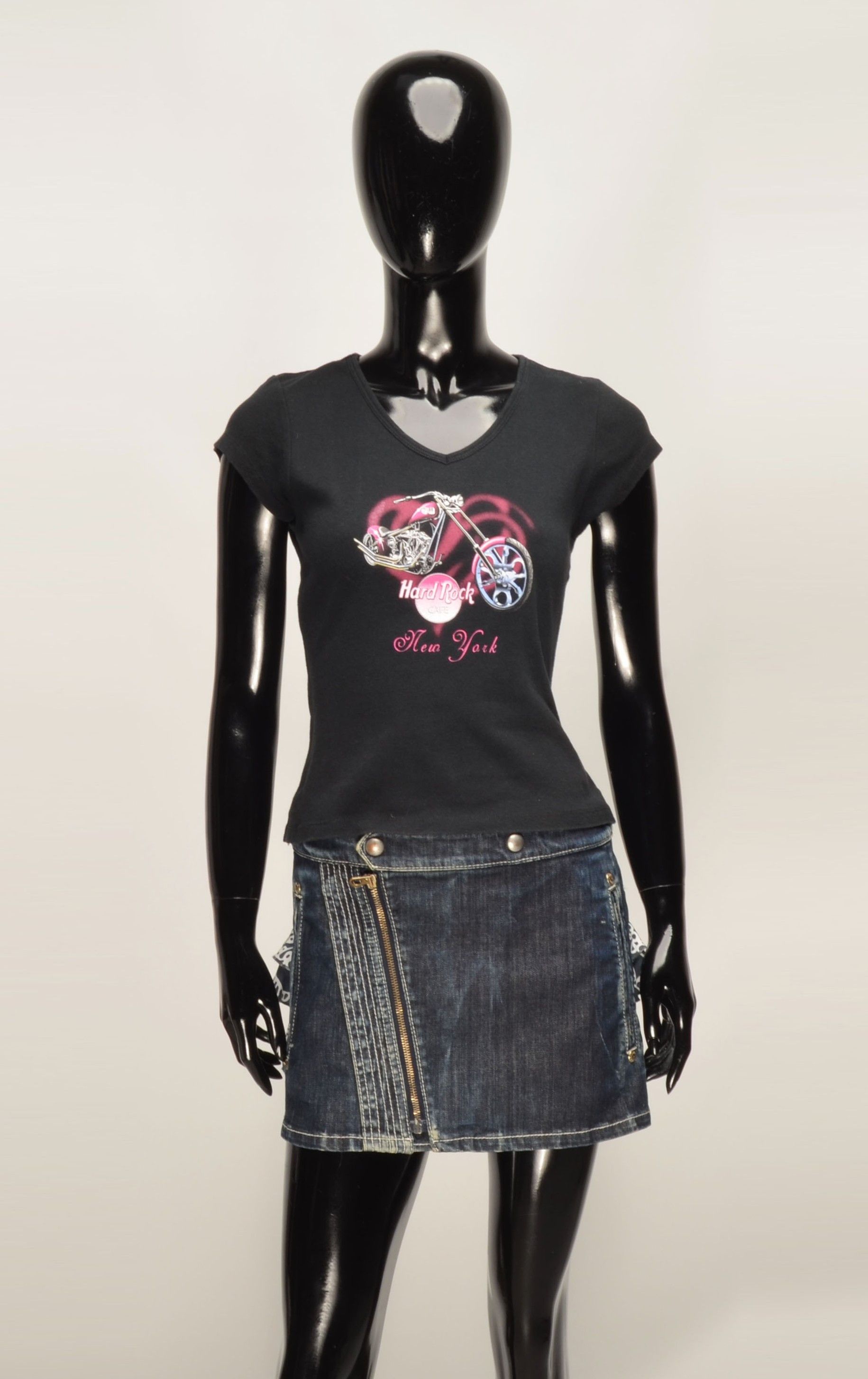 Harley Davidson Vintage Harley Davidson Y2K Cute Coquette V-Neck Top Size M / US 6-8 / IT 42-44 - 5 Thumbnail