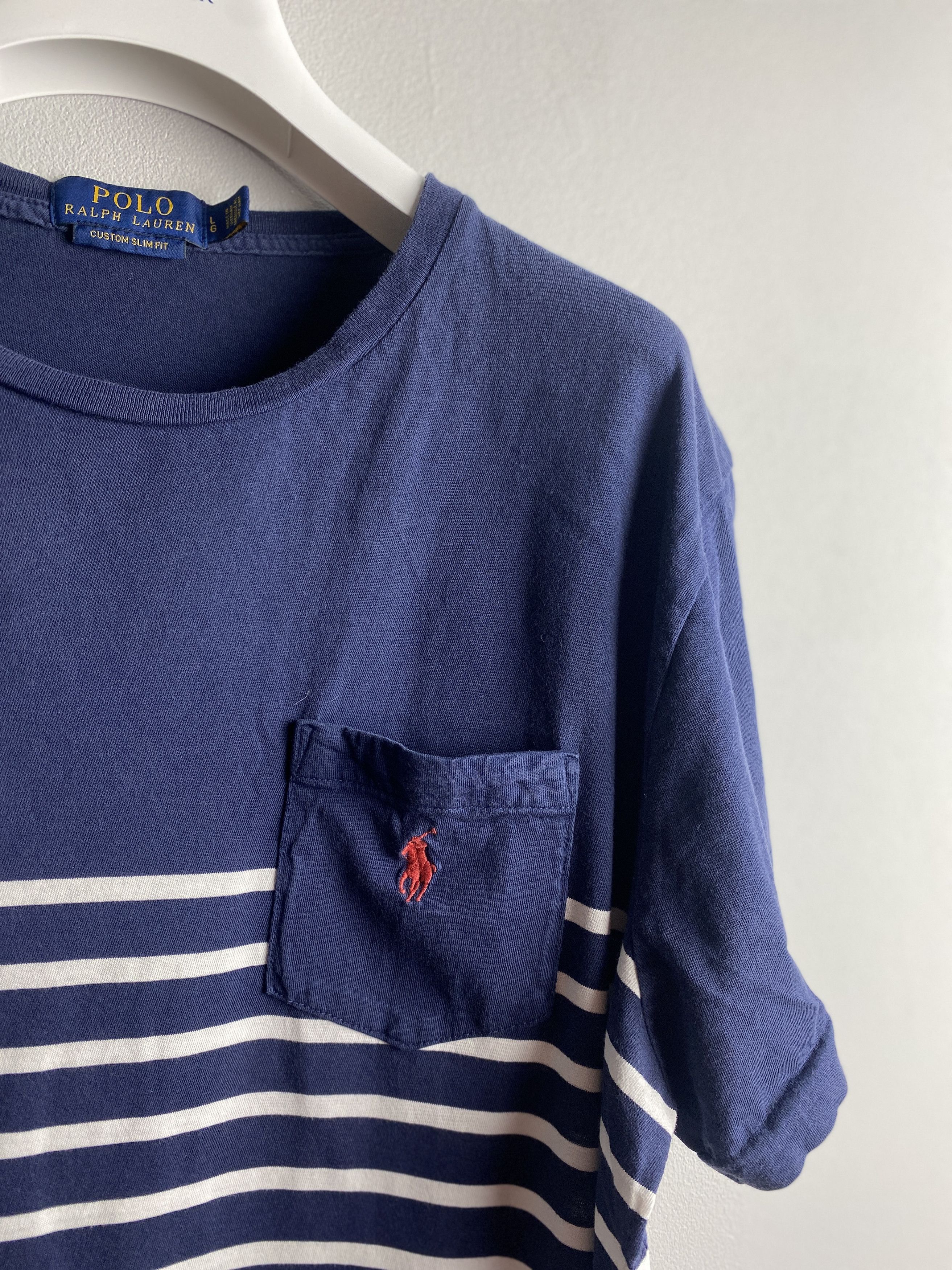 Polo Ralph Lauren Polo Ralph Lauren small pony pocket striped t-shirt tee Size US L / EU 52-54 / 3 - 2 Thumbnail