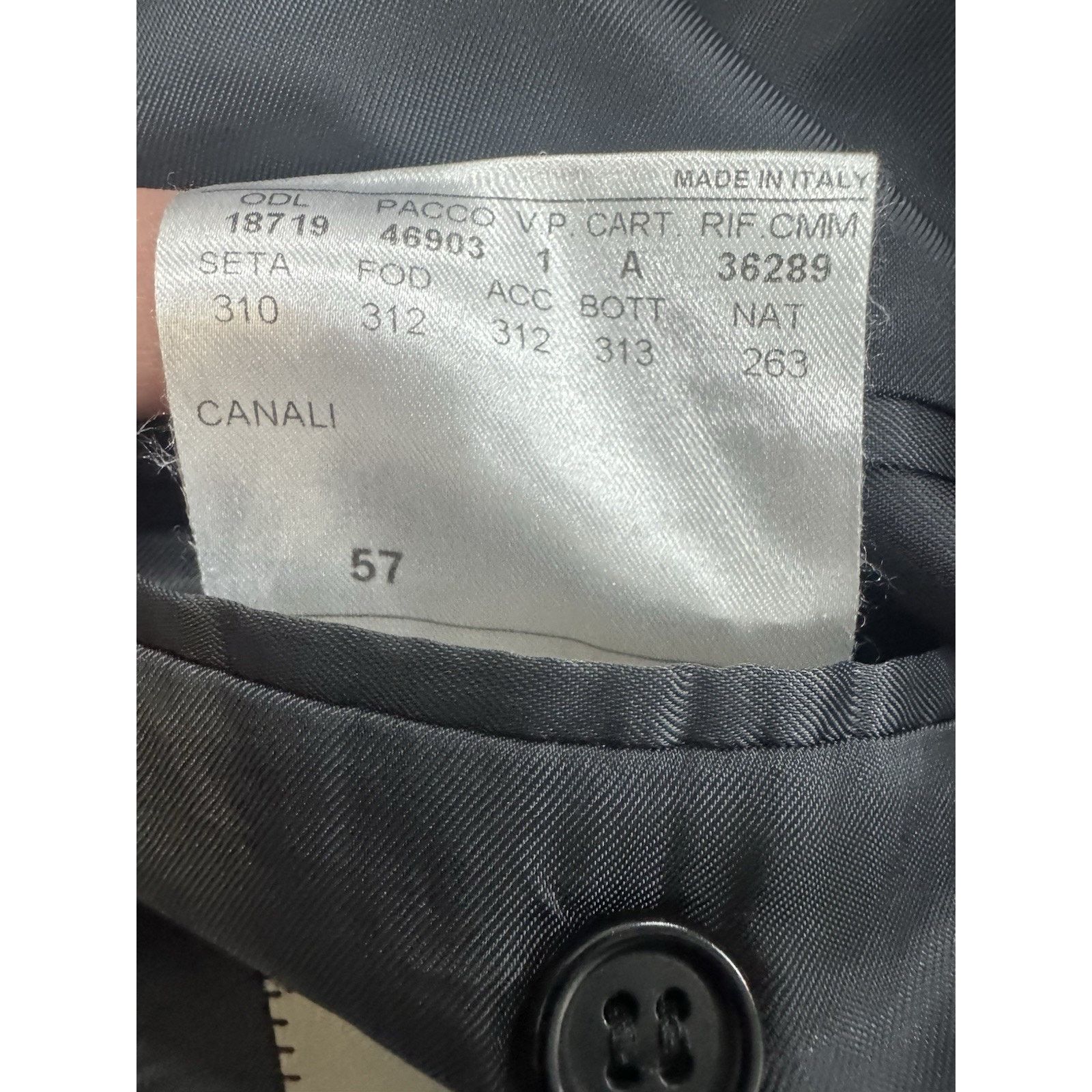 Canali Canali Jacket Men US 48L EU 58L Gray Blazer Wool Coat Italy Size 48L - 7 Thumbnail