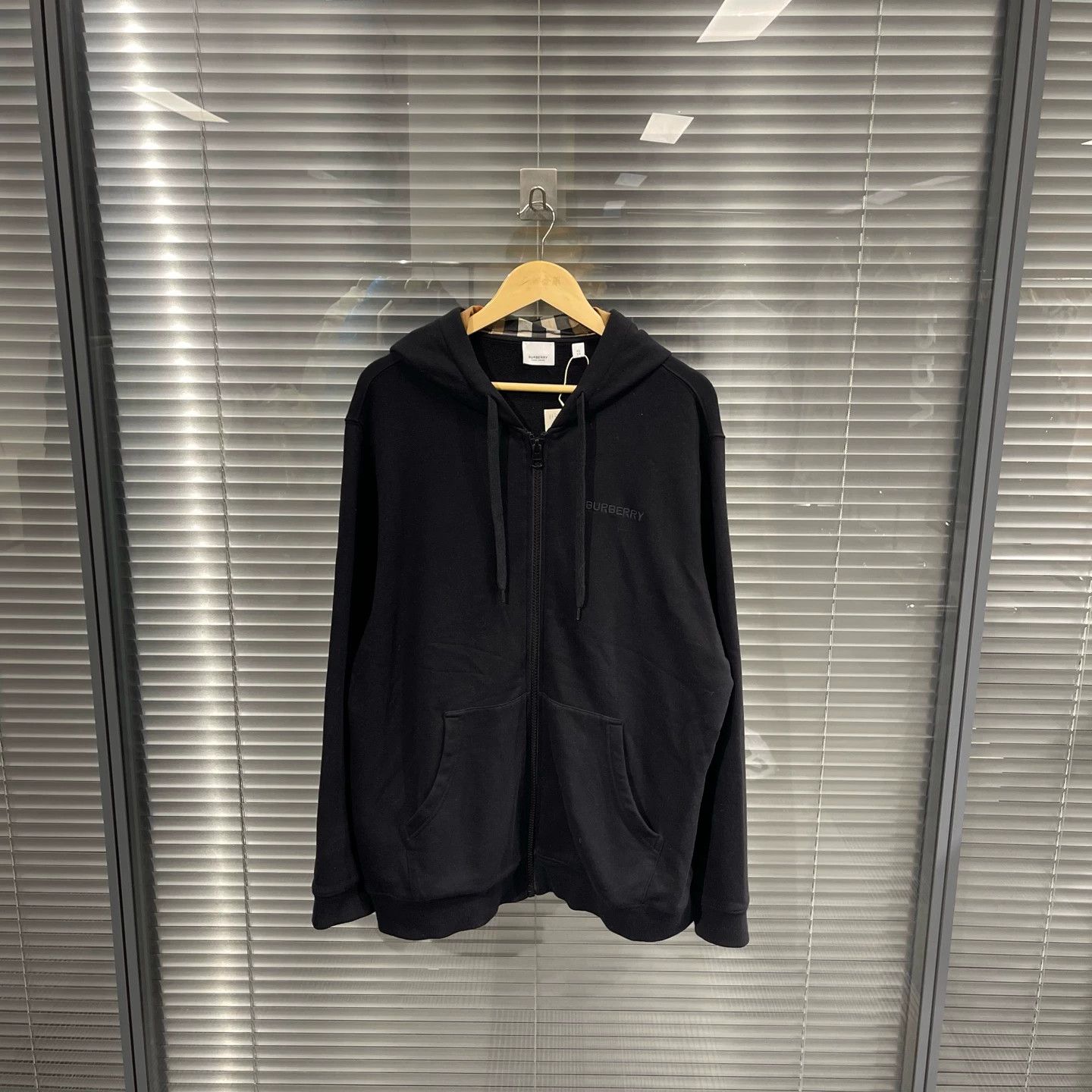 Burberry Burberry Check Zip Jkt Slogan Embroidery XL 99 New Size US XL / EU 56 / 4 - 1 Thumbnail