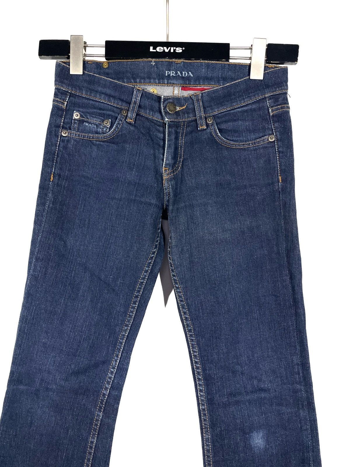 Prada Prada Women Vintage Flare Jeans Low Rise Size 25 Size 26" / US 2 / IT 38 - 2 Thumbnail