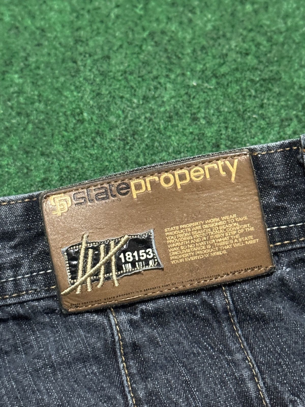 Vintage State Property Baggy Jorts 38 Cargo 15” Hip Hop Denim Shorts Size US 38 / EU 54 - 3 Thumbnail