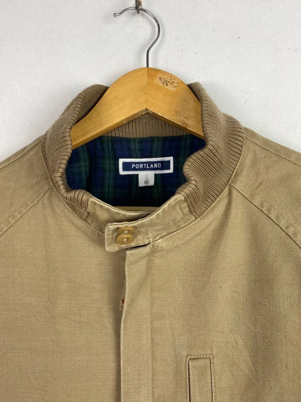 Japanese Brand portland khakis jacket flannel lining nice design Size US L / EU 52-54 / 3 - 1 Thumbnail