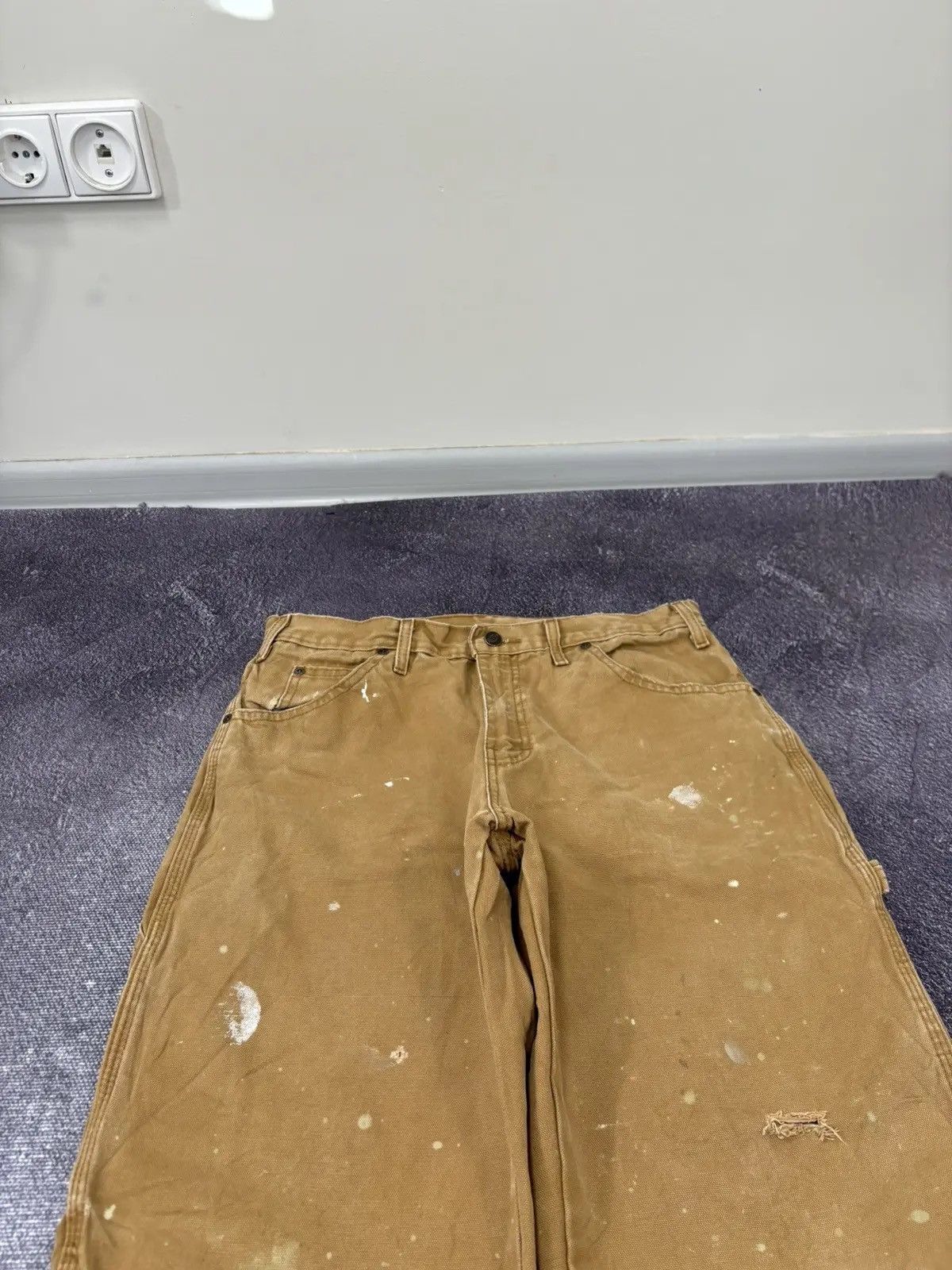 Dickies × Vintage Vintage Dickies USA Painted Work Hype Pants Jeans Size US 32 / EU 48 - 9 Thumbnail