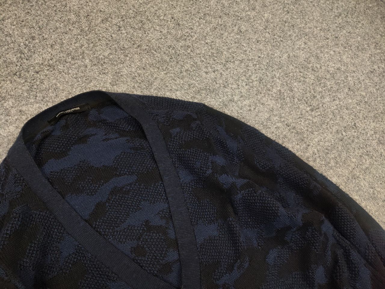 NANO universe Nano Universe Tokyo Japan Design Dark Wool Camo Cardigan Size US S / EU 44-46 / 1 - 7 Thumbnail