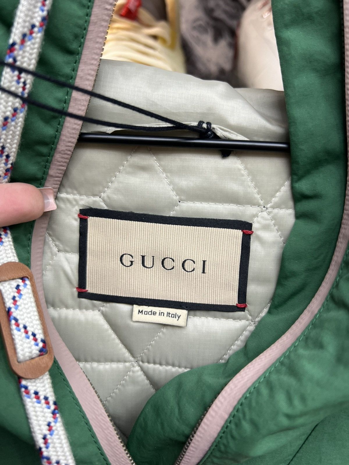 Gucci Gucci Anorak Web Logo Jacket Size US XXL / EU 58 / 5 - 8 Thumbnail