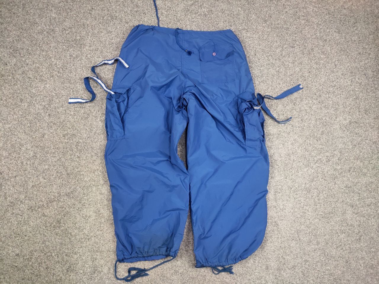 Japanese Brand Rare Vintage MT:2 Japanese Parachute Baggy Cargo Blue Pants Size US 34 / EU 50 - 9 Thumbnail