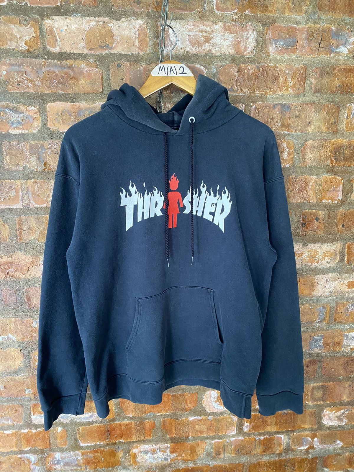 Girl Skateboards 2000s Thrashers x Girl Skate fire 🔥 flame hoodie Size US M / EU 48-50 / 2 - 2 Thumbnail