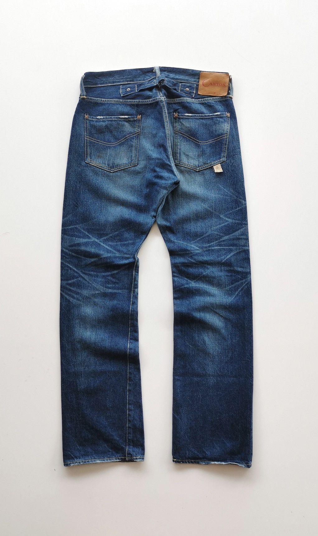 Jean Canton Selvedge Denim Jeans (R929224) Size US 30 / EU 46 - 4 Thumbnail
