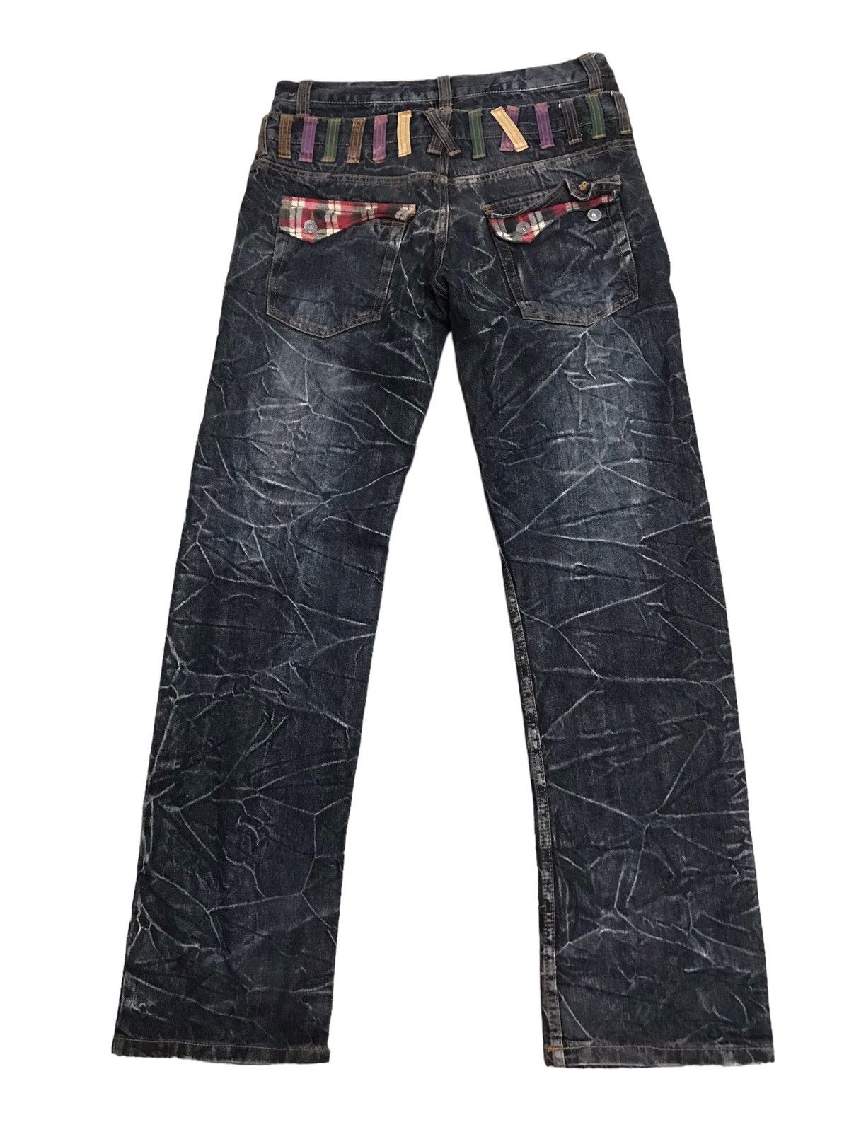 Japanese Brand × Vintage Nylaus Clothing Double Waist Denim Jeans Very Rare Size US 33 - 9 Thumbnail