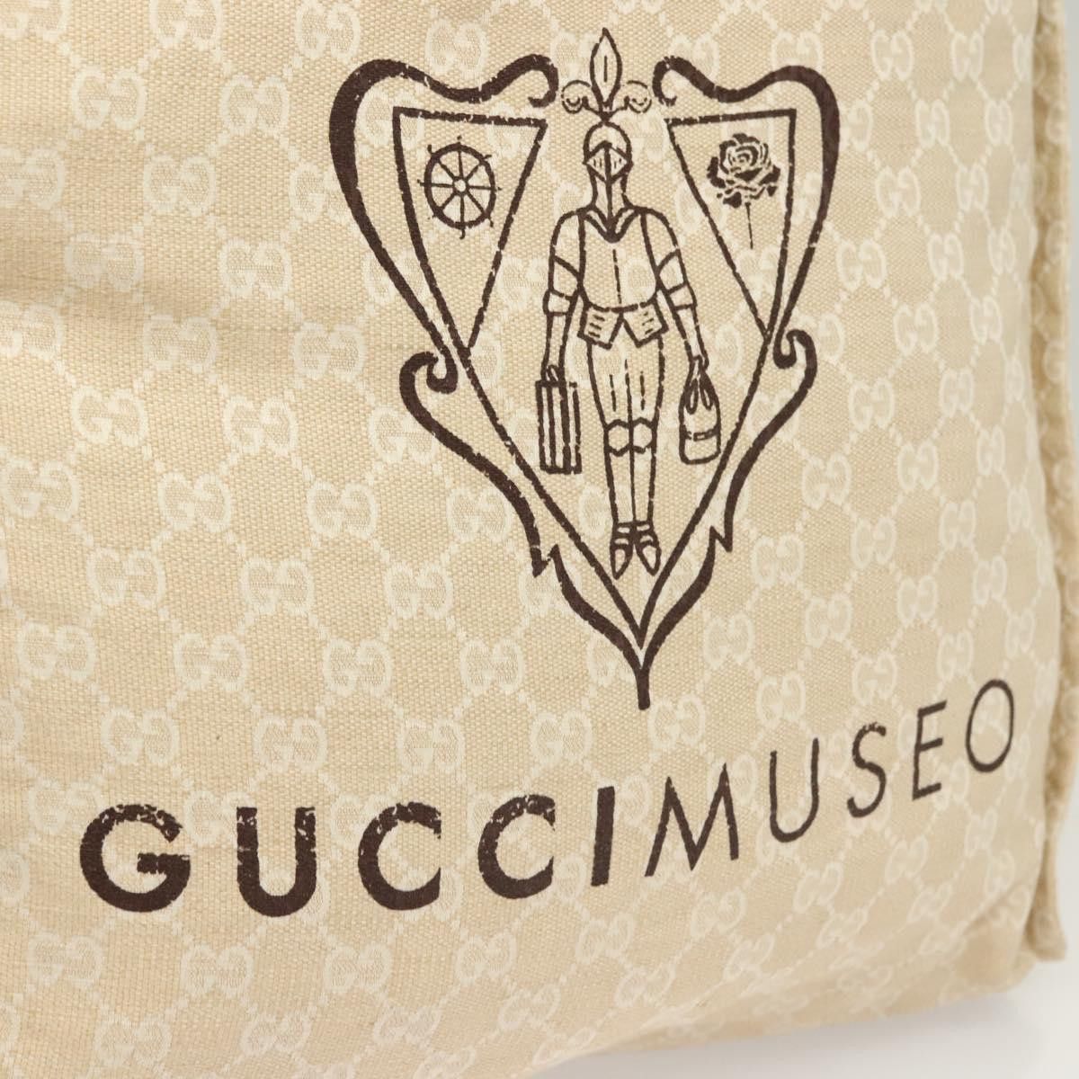 Gucci GUCCI GG Canvas Museum Hand Bag Beige Size ONE SIZE - 14 Thumbnail