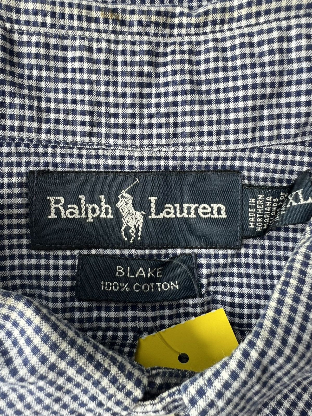 Polo Ralph Lauren Vintage Polo Ralph Lauren Blake Gingham Plaid Oxford Shirt Size US XL / EU 56 / 4 - 4 Thumbnail
