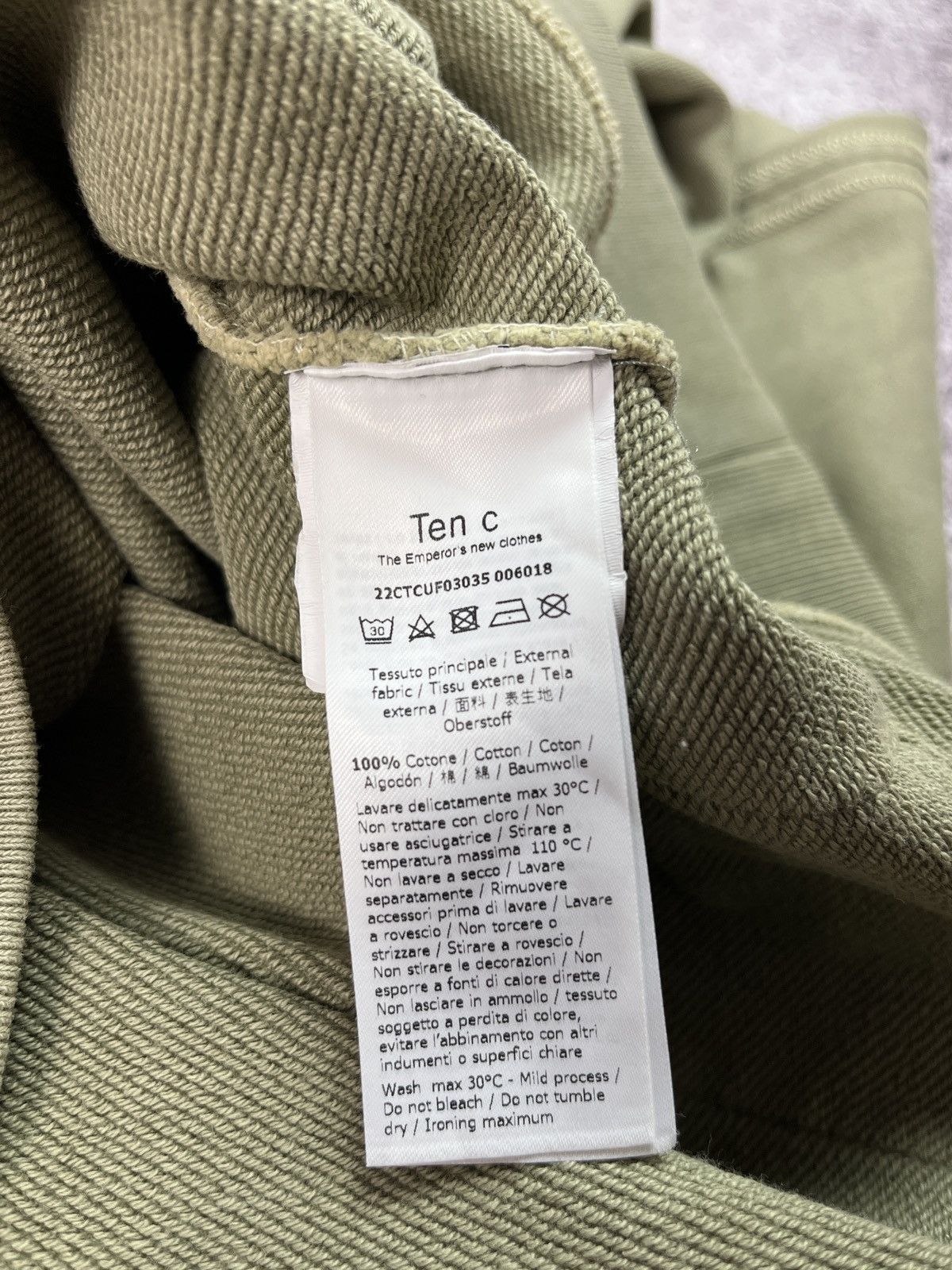 Ten C Ten C Garment Dyed Sweatshirt Size US L / EU 52-54 / 3 - 14 Thumbnail