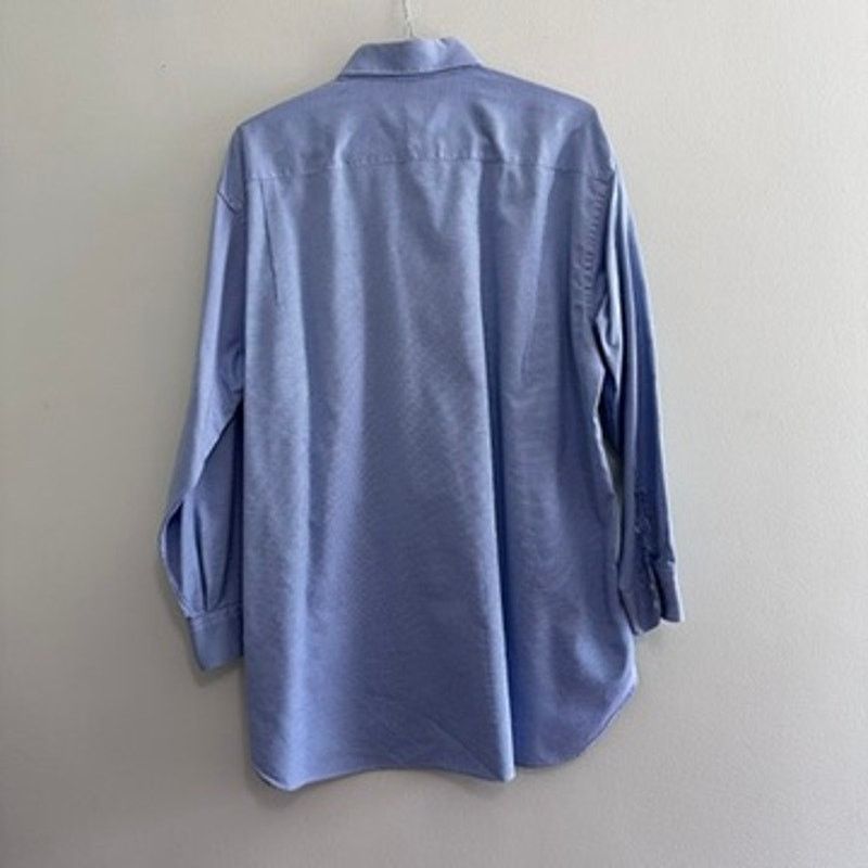 Burberry Burberry blue micro plaid button down size 17.5 Size US XL / EU 56 / 4 - 3 Thumbnail