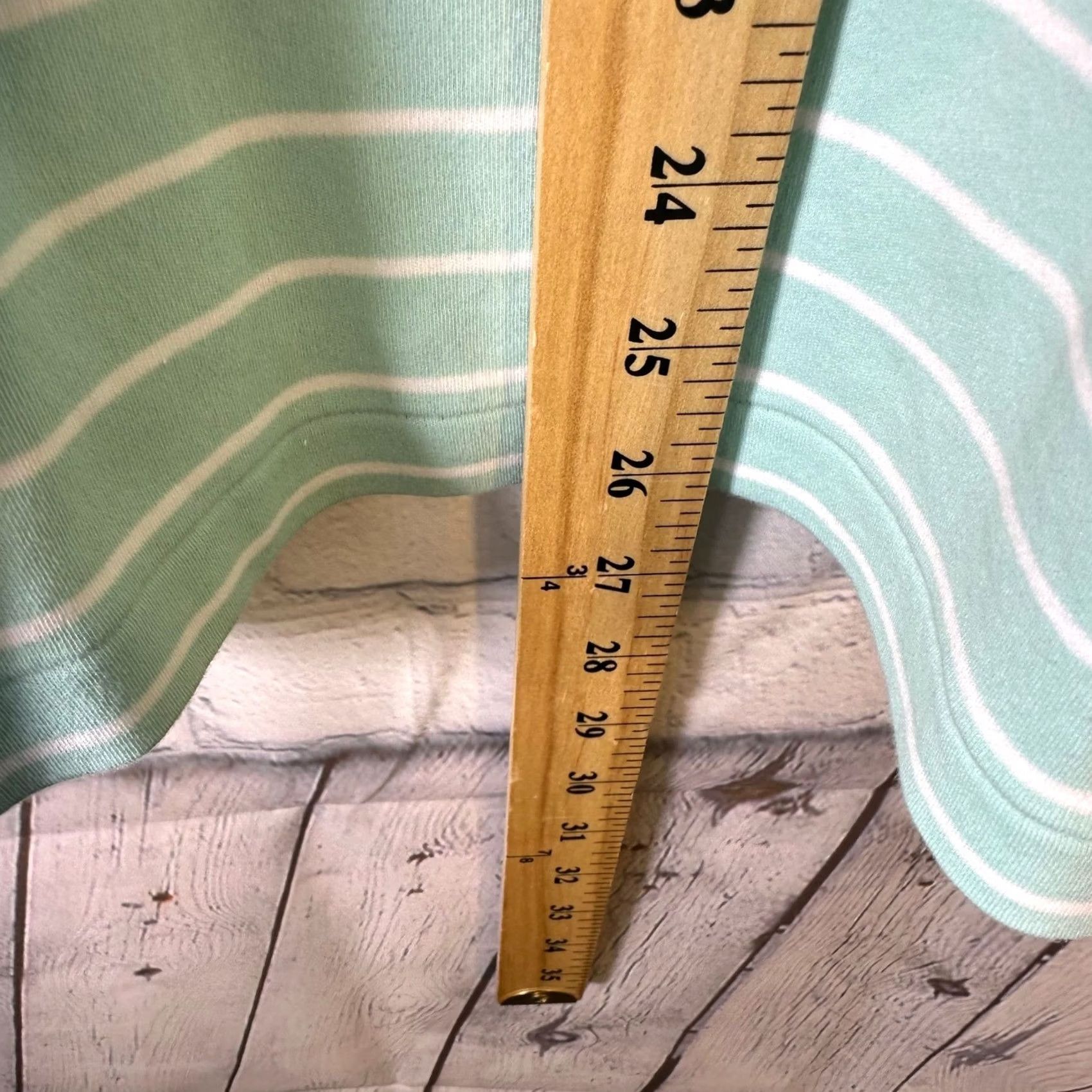 Polo Ralph Lauren Polo Ralph Lauren Mens XL Classic Fit Mint Green White Striped Cotton Polo Shirt Size US XL / EU 56 / 4 - 6 Thumbnail