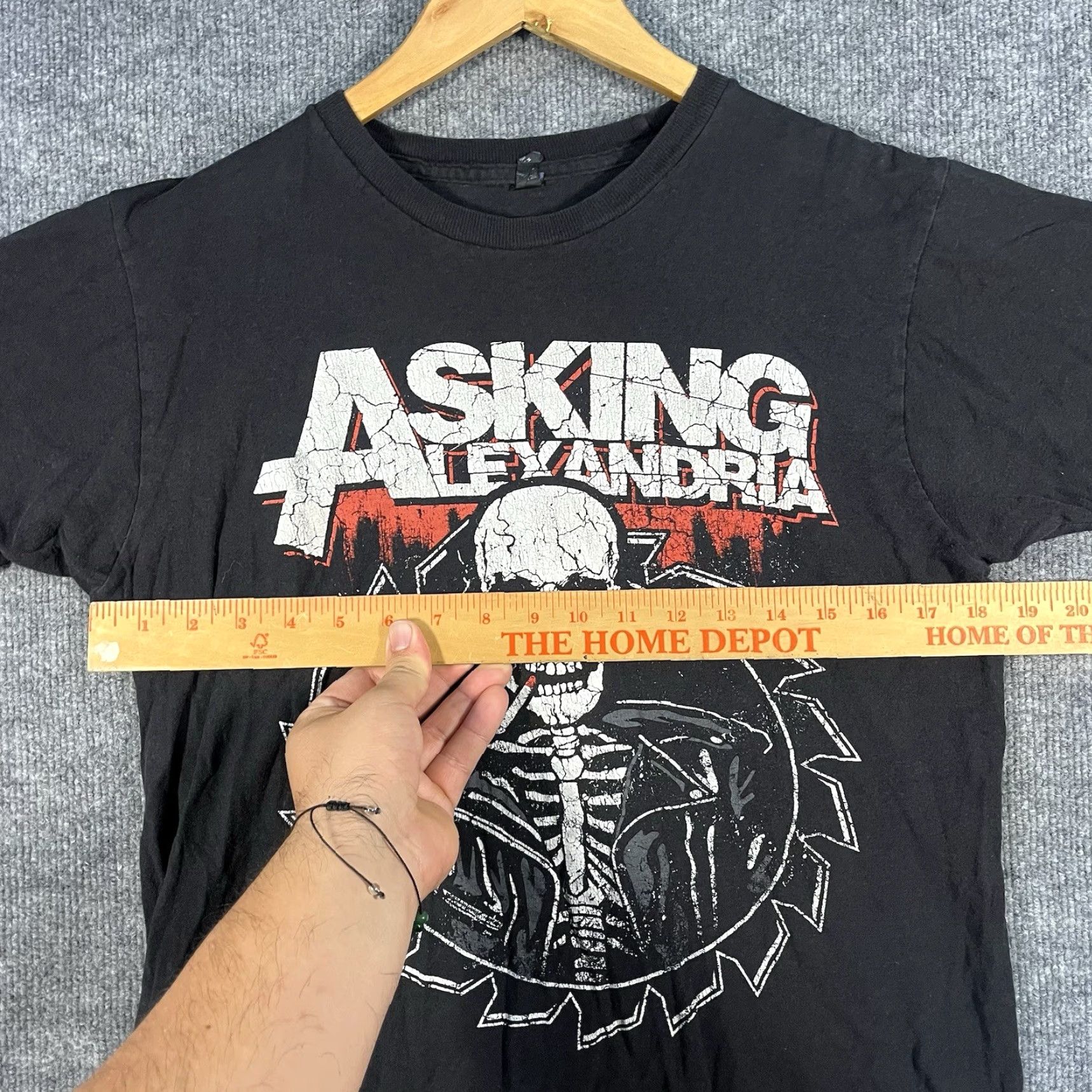Vintage Asking Alexandria Mens M Black Short Sleeve Shirt Metal Rock Band Music Y2K Size US M / EU 48-50 / 2 - 3 Thumbnail