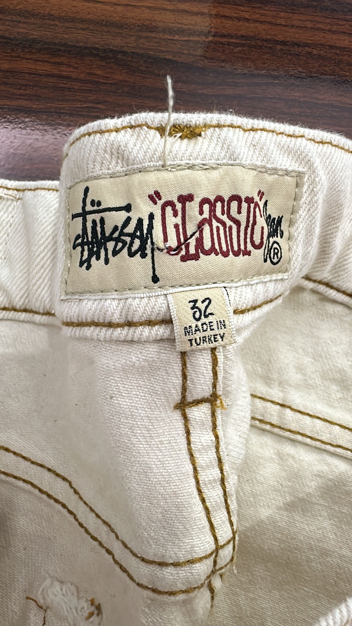 Stussy × Vintage Stussy Classic Jean Denim “Natural” 32 Size US 32 / EU 48 - 6 Thumbnail