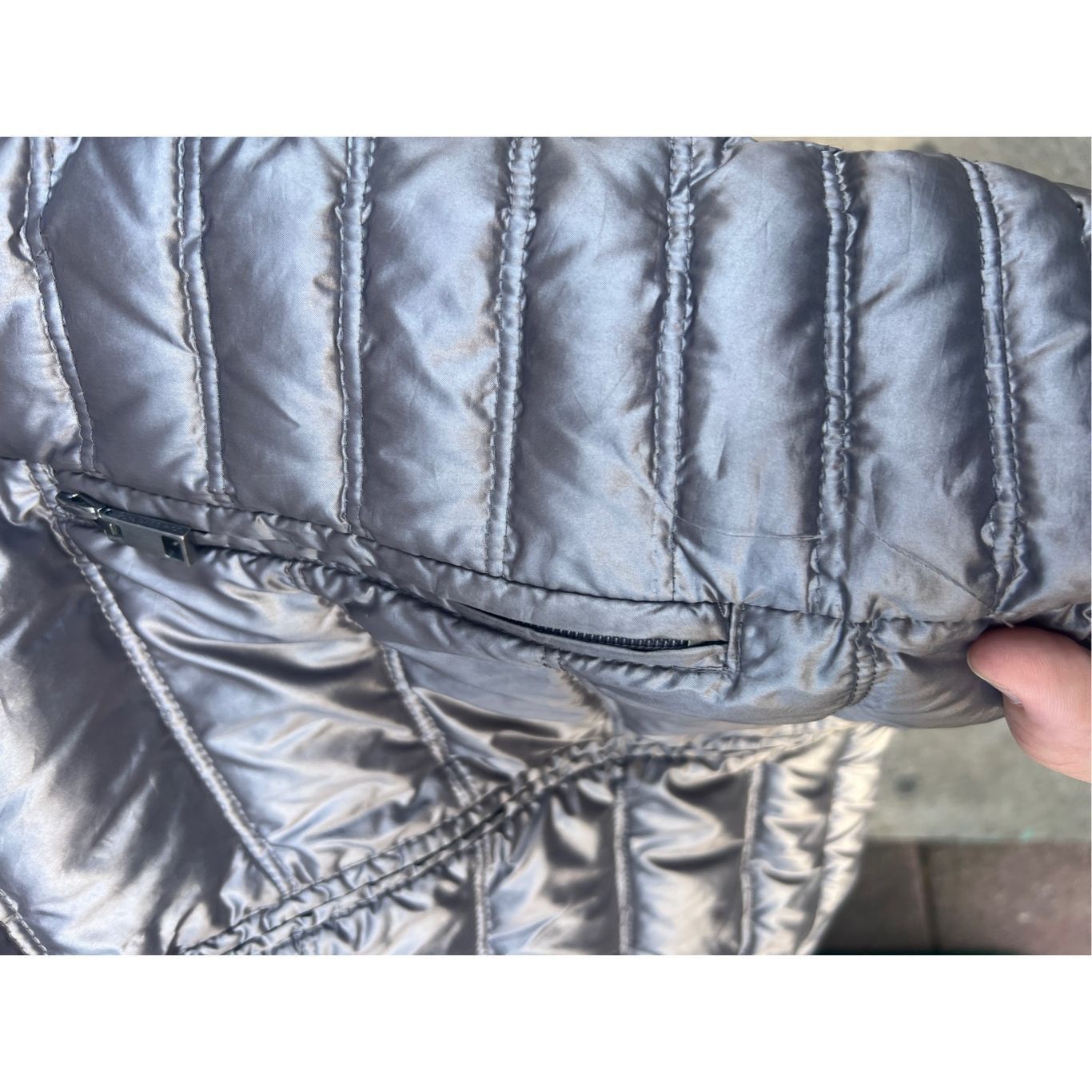 Bass GH Bass Outdoors Shinny Silver Woman’s Winter Jacket Size Me Size M / US 6-8 / IT 42-44 - 14 Thumbnail