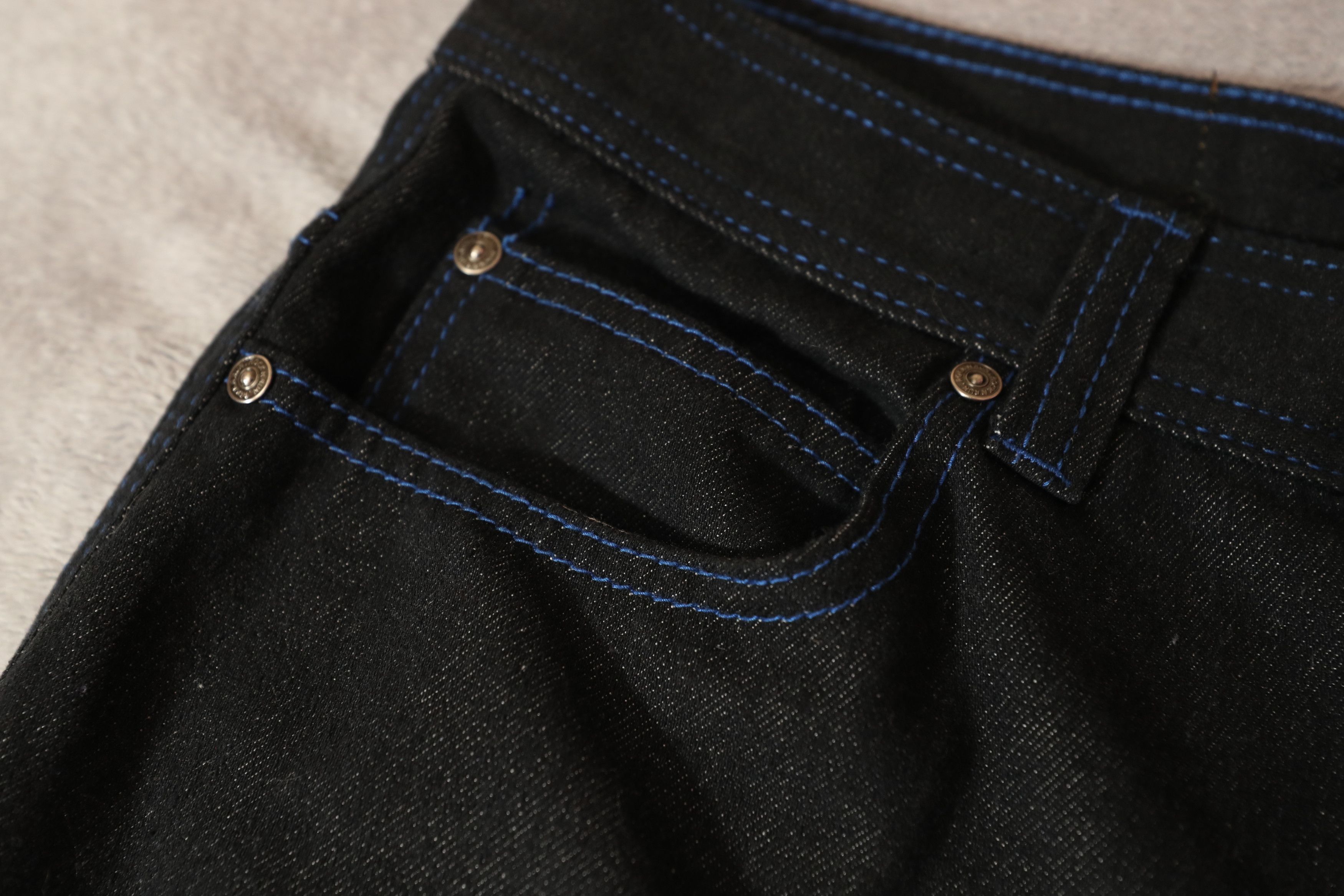 Vintage Vintage Rock N Run RNR Dark Wash Wide Leg Jeans (34x32) Size US 34 / EU 50 - 4 Thumbnail
