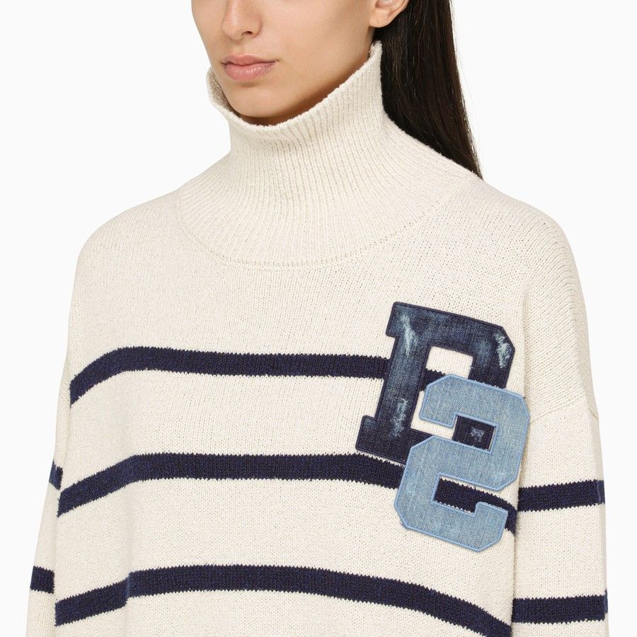 Dsquared2 o1d2blof0824 Striped Turtleneck Sweaters in Multicolor Size M / US 6-8 / IT 42-44 - 4 Thumbnail