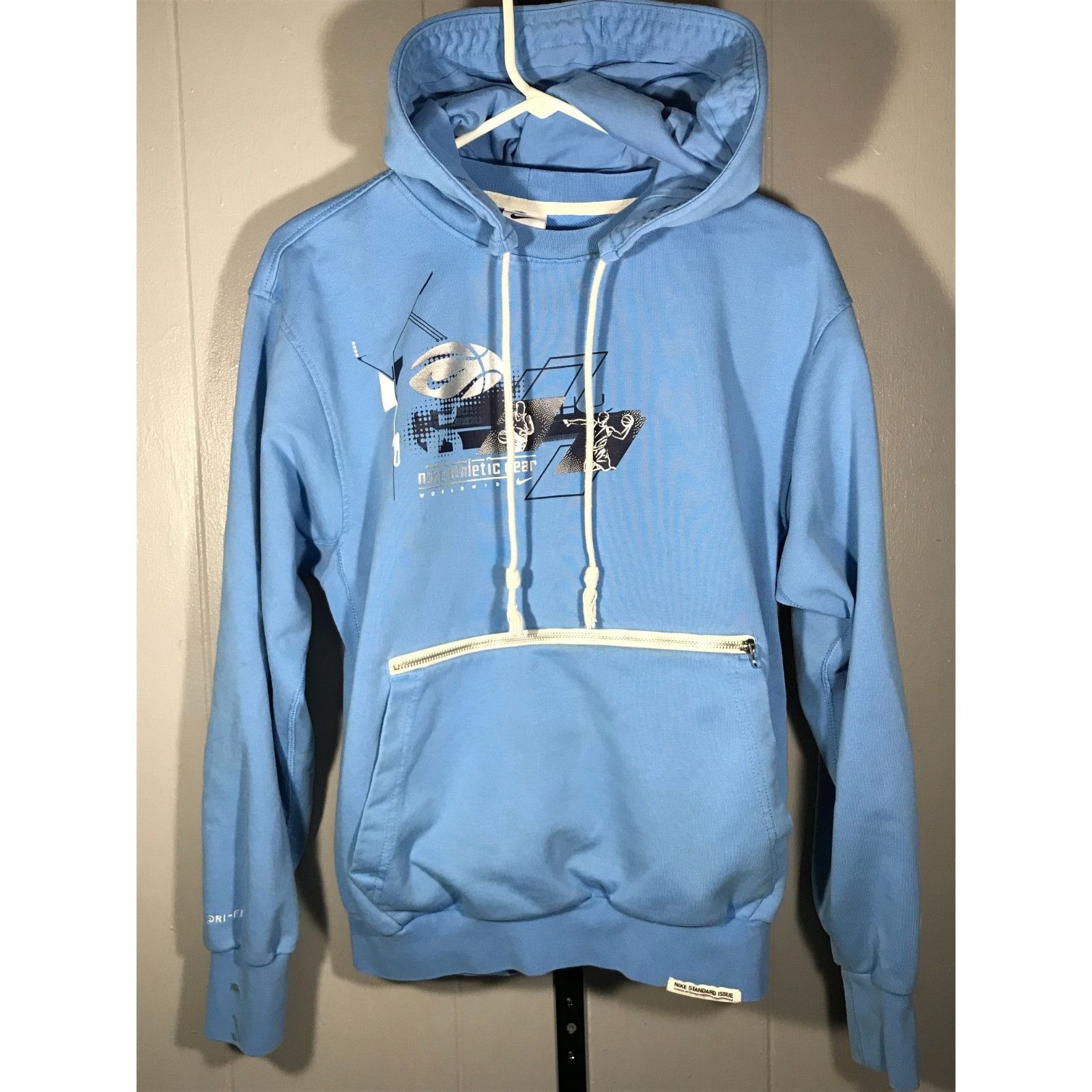 Nike Nike Standard Issue Basketball Hoodie Mens SM Blue Swoosh Pu Size US S / EU 44-46 / 1 - 1 Thumbnail