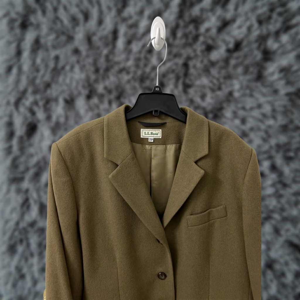 Vintage VINTAGE L.L. Bean Blazer Jacket Womens 20P Brown Wool Cashmere Made In USA Blazer Men/Women? Size 3XL / US 20-22 - 1 Thumbnail